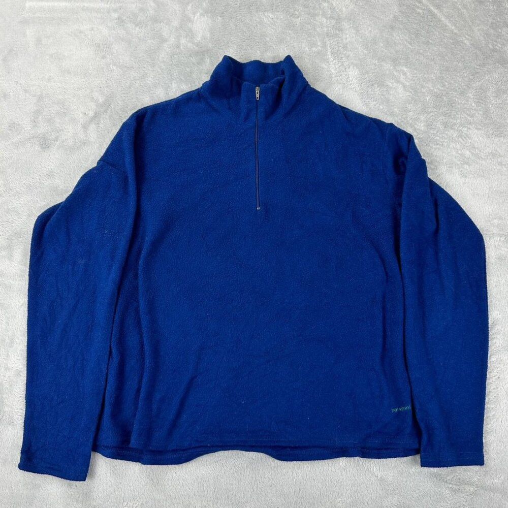 Patagonia Capilene Blue Fleece 1/4 Zip Pullover Men's Size
