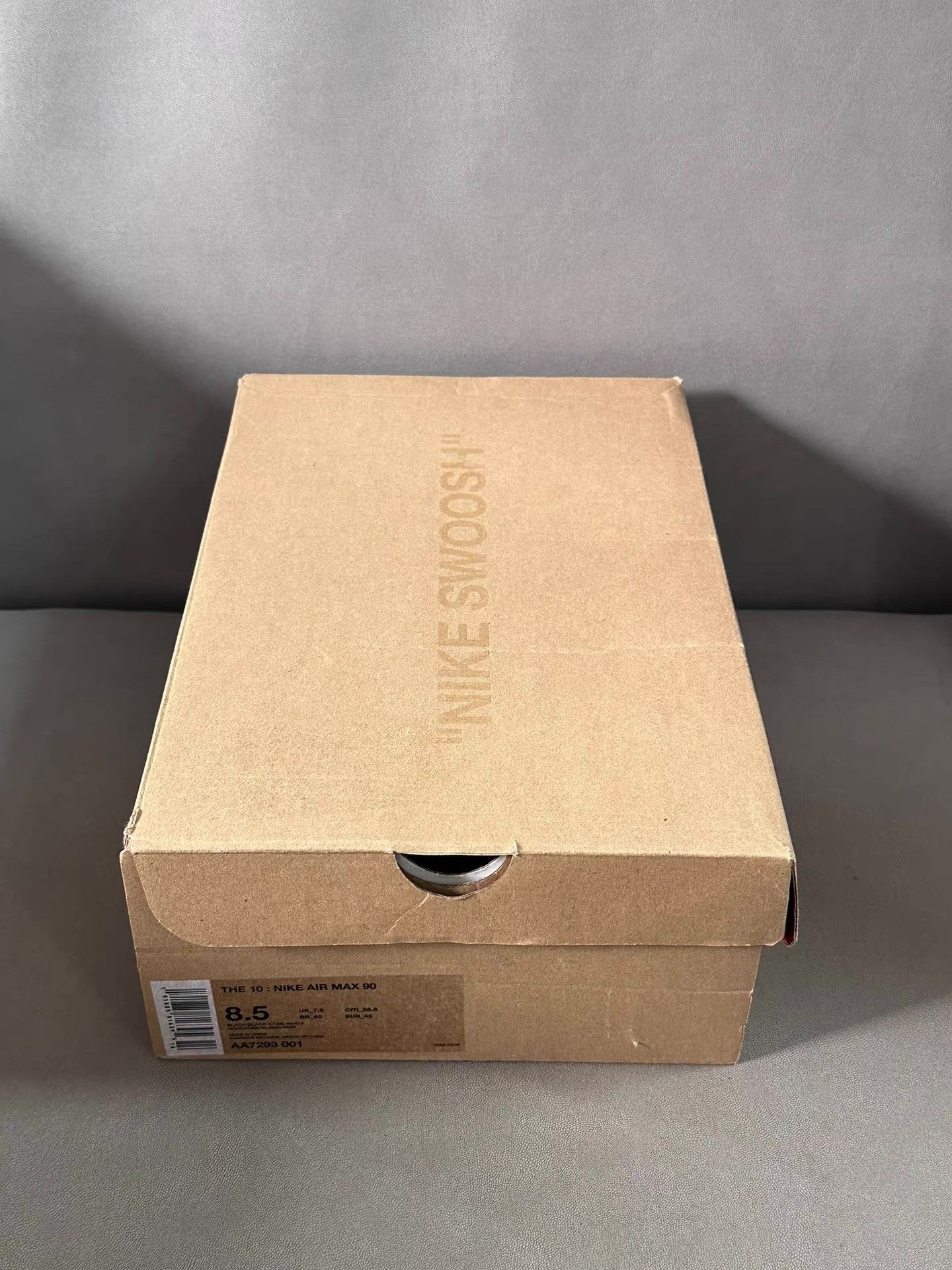 Nike Off-White x Air Max 90 Black Ｑ20 Size US 8.5 / EU 41-42 - 6 Thumbnail