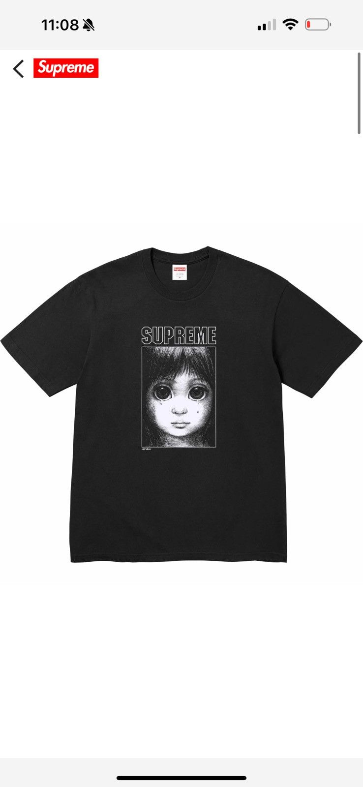 Supreme Supreme Margaret Keane teardrop tee | Grailed
