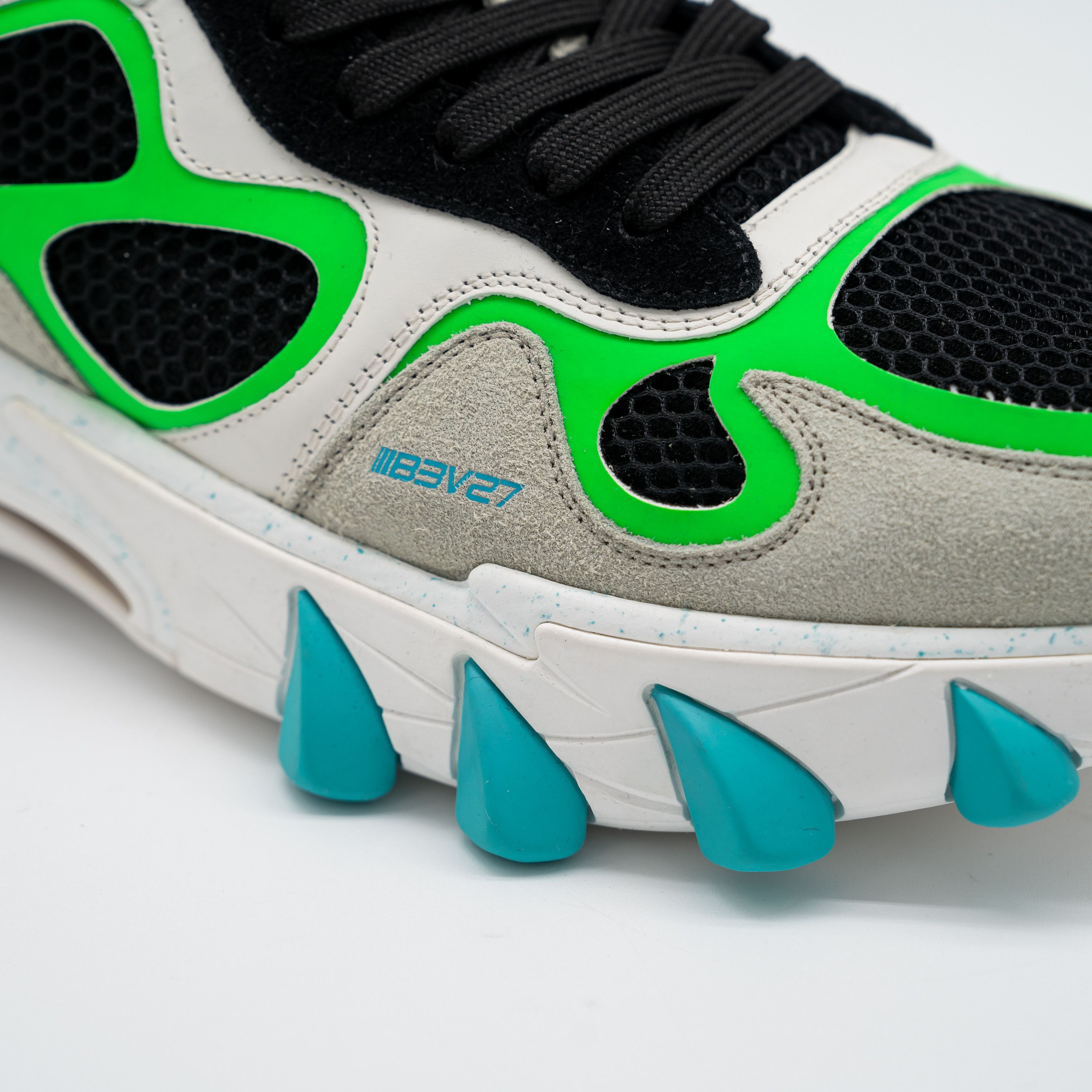 Balmain 46 13 US Balmain B-East White Black Green Blue Sneakers Size US 13 / EU 46 - 10 Thumbnail
