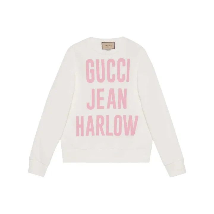 Gucci Gucci SS22 Logo Print Long Sleeve Sweatshirt Size M / US 6-8 / IT 42-44 - 1 Thumbnail