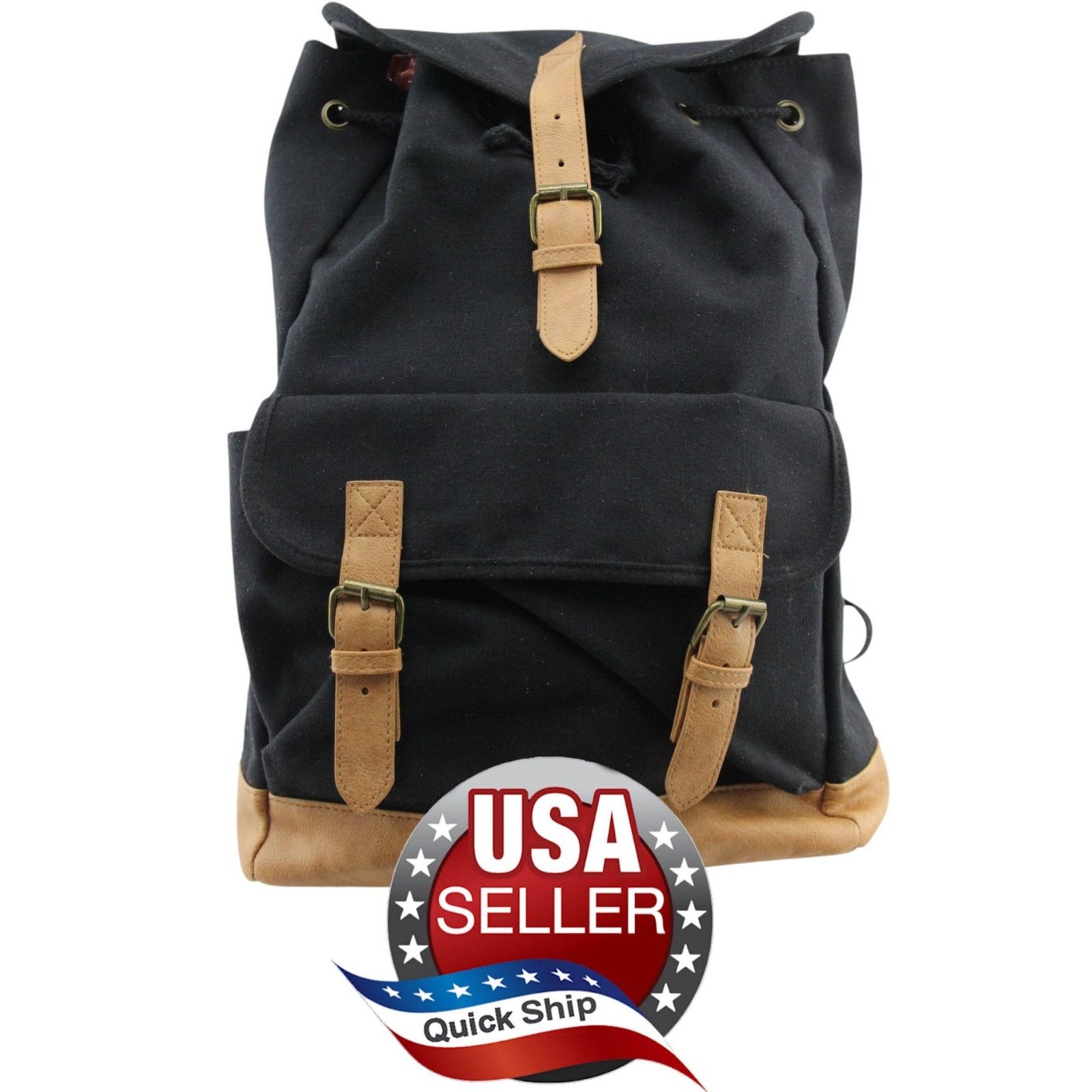 Other Designer Shoe Warehouse Canvas & Faux Leather Backpack Size ONE SIZE - 1 Thumbnail