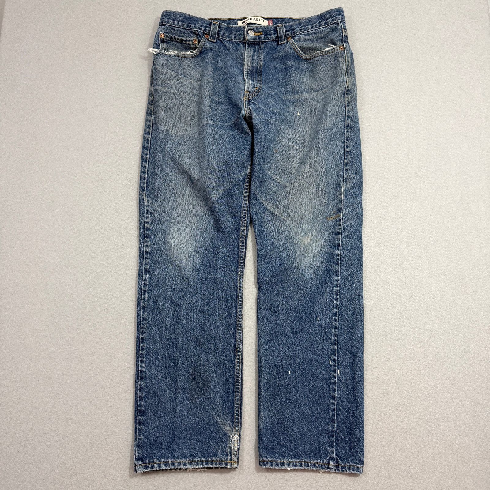 Levi's Vintage Levis 505 Jeans Men's 36x32 Blue Faded Distressed Size US 36 / EU 52 - 1 Thumbnail