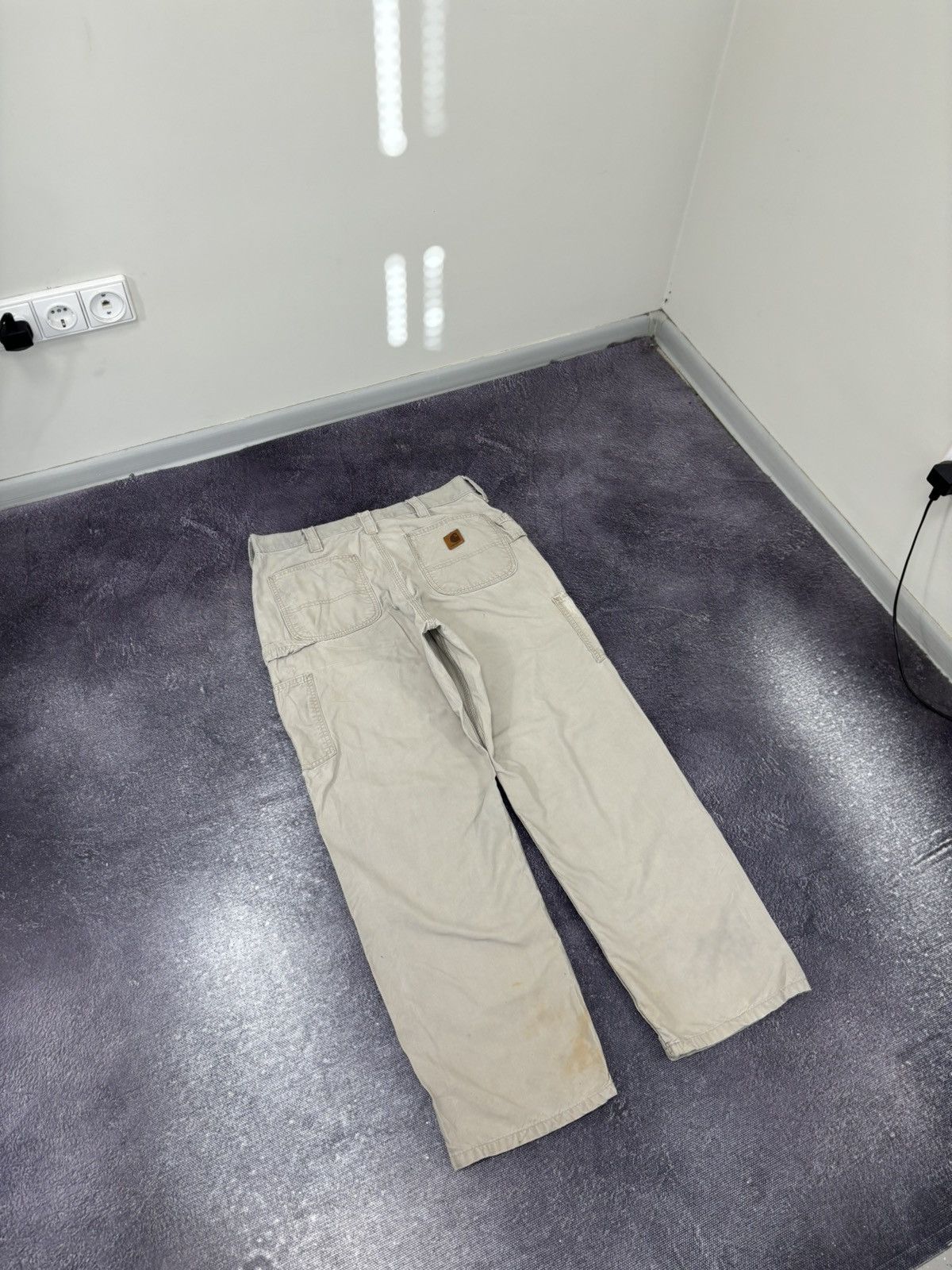 Carhartt Vintage Carhartt Beige Work Hype Carpenter Baggy Pants Size US 36 / EU 52 - 3 Thumbnail