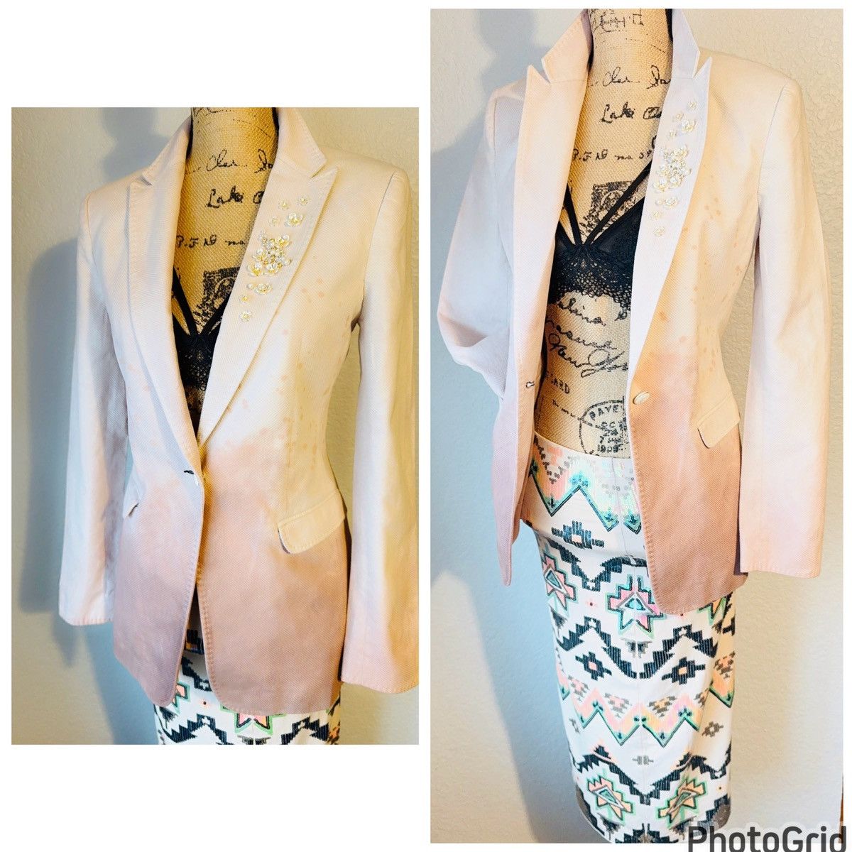 Rag & Bone Embellished Hand Painted Blazer Size M / US 6-8 / IT 42-44 - 10 Thumbnail
