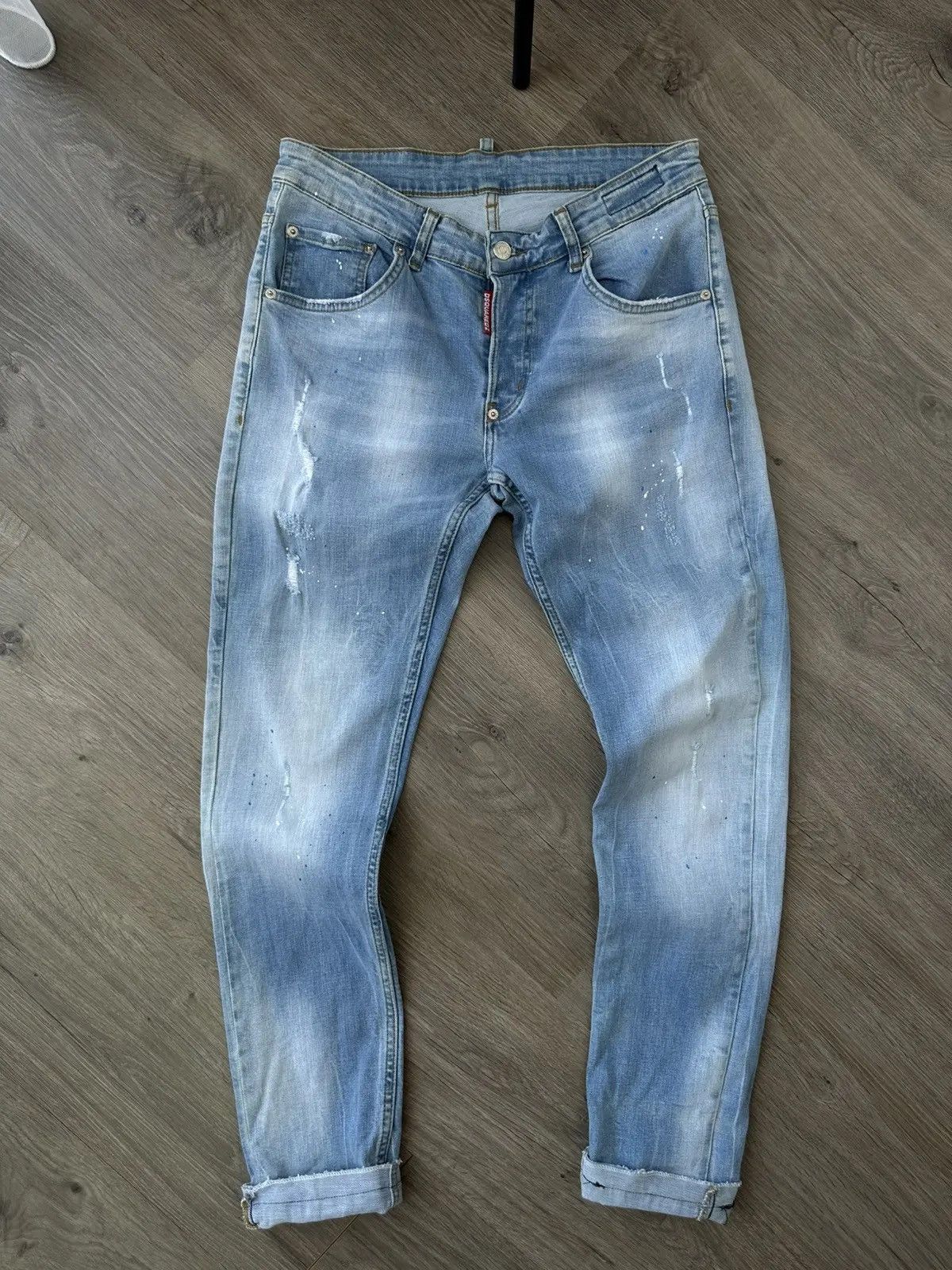 Dsquared2 Vintage Japanese Denim Blue Faded Dsquared Mens Pants Size US 30 / EU 46 - 5 Thumbnail