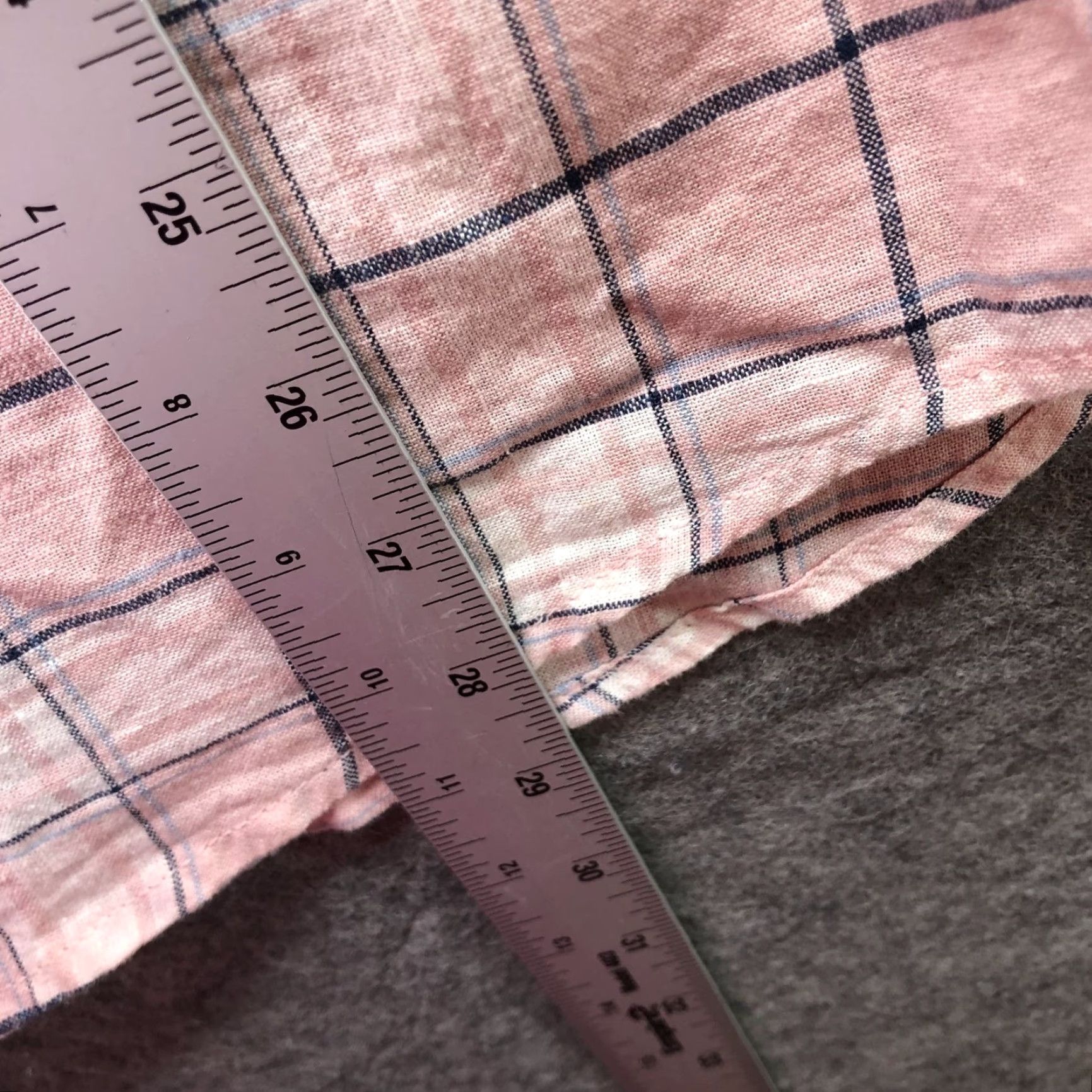 Old Navy Old Navy Shirt Mens M Pink Plaid Linen Blend Short Sleeve Button Up White Size US M / EU 48-50 / 2 - 7 Thumbnail