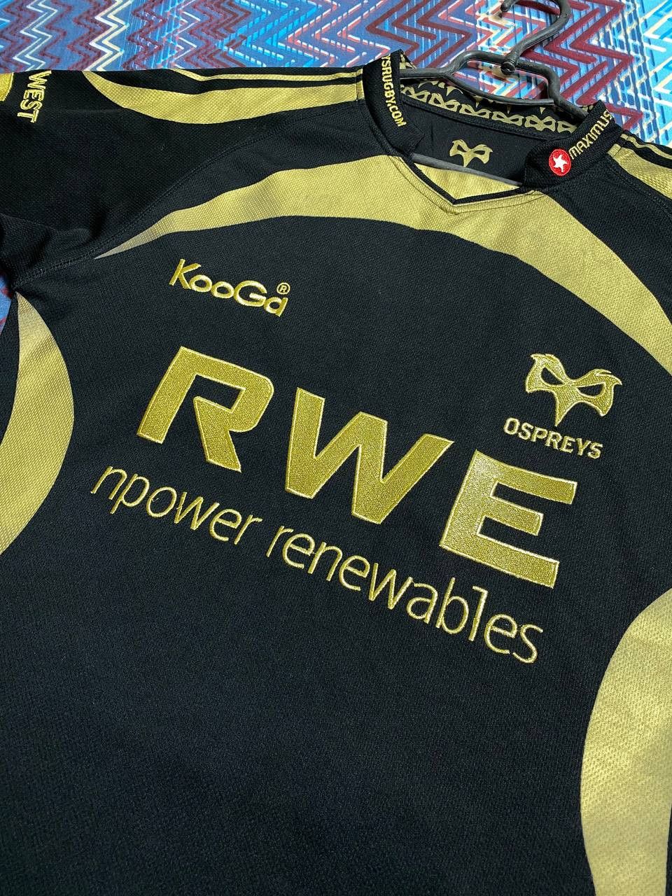 Osprey Kooga Ospreys Rugby Jersey Y2K Size US L / EU 52-54 / 3 - 6 Thumbnail