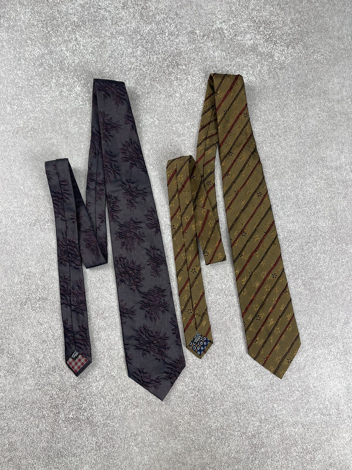 Kenzo × Vintage Vintage Kenzo Homme Printed Silk Tie Size ONE SIZE - 1 Thumbnail