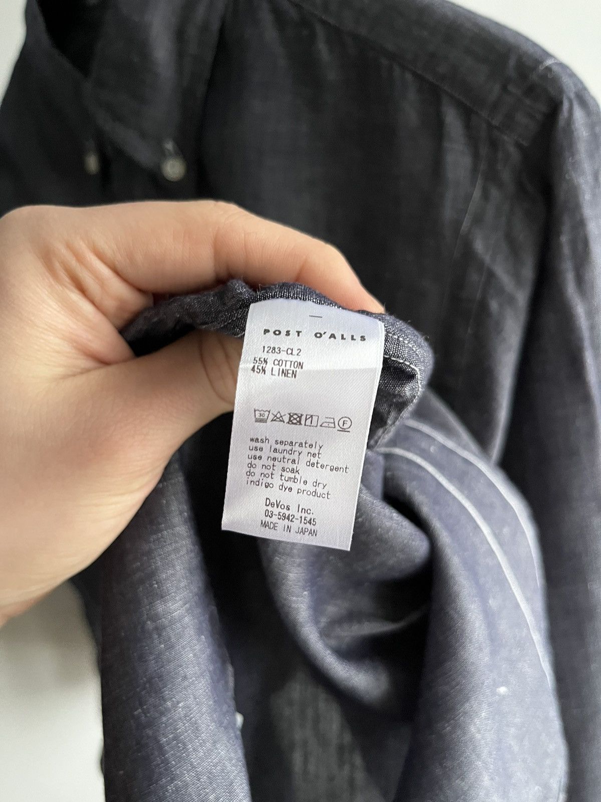 Post Overalls Post O’alls overalls linen cotton blend indigo shirt Size US S / EU 44-46 / 1 - 13 Thumbnail