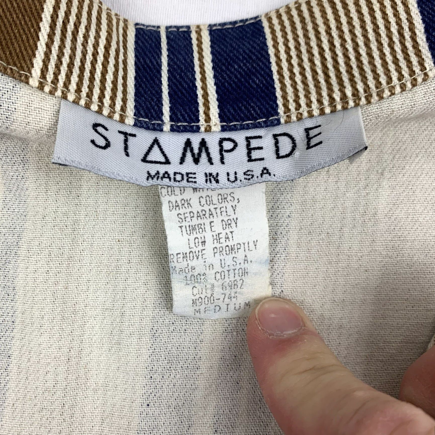 Vintage VINTAGE Stampede Western Vest Womens Medium Casual Cotton 80s 90s American Cowboy Size M / US 6-8 / IT 42-44 - 4 Thumbnail