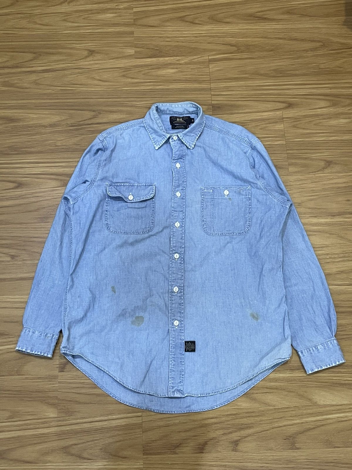 RRL Ralph Lauren RRL Ralph Lauren Western Denim L/S Button Up Shirt Size US L / EU 52-54 / 3 - 17 Thumbnail