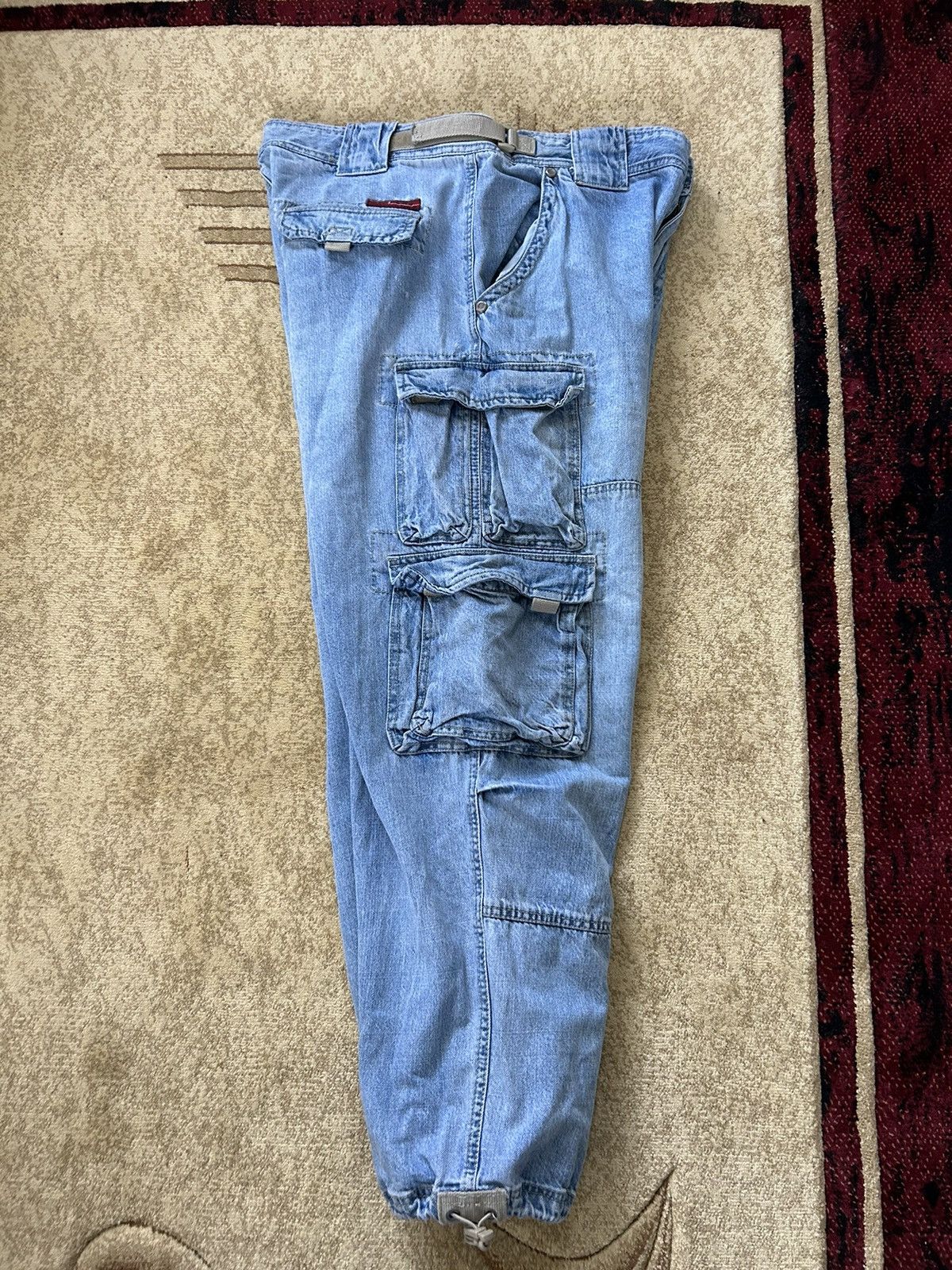 Jet Lag × Vintage Vintage Jet Lag Baggy Denim Cargo Jeans Size US 36 / EU 52 - 4 Thumbnail