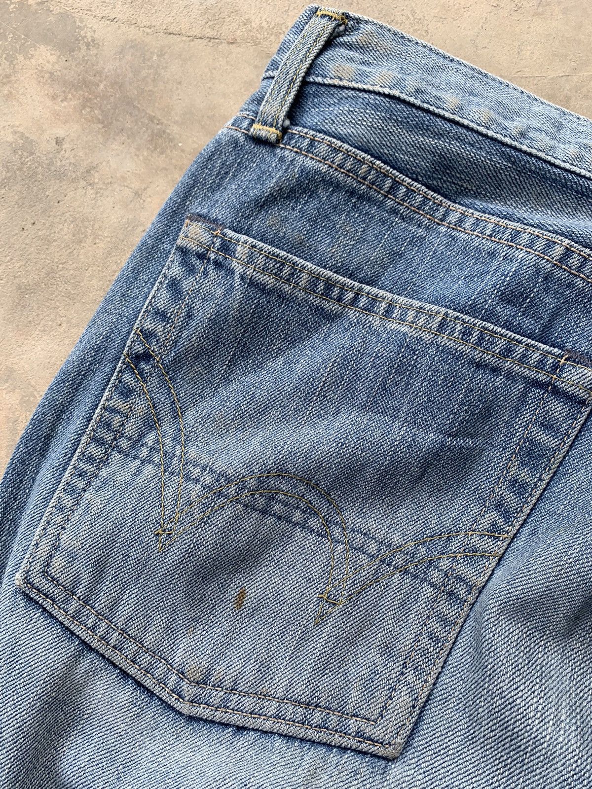 Edwin × Vintage Vintage Edwin 505 Redline Selvedge Distressed Denim Size US 34 / EU 50 - 14 Thumbnail