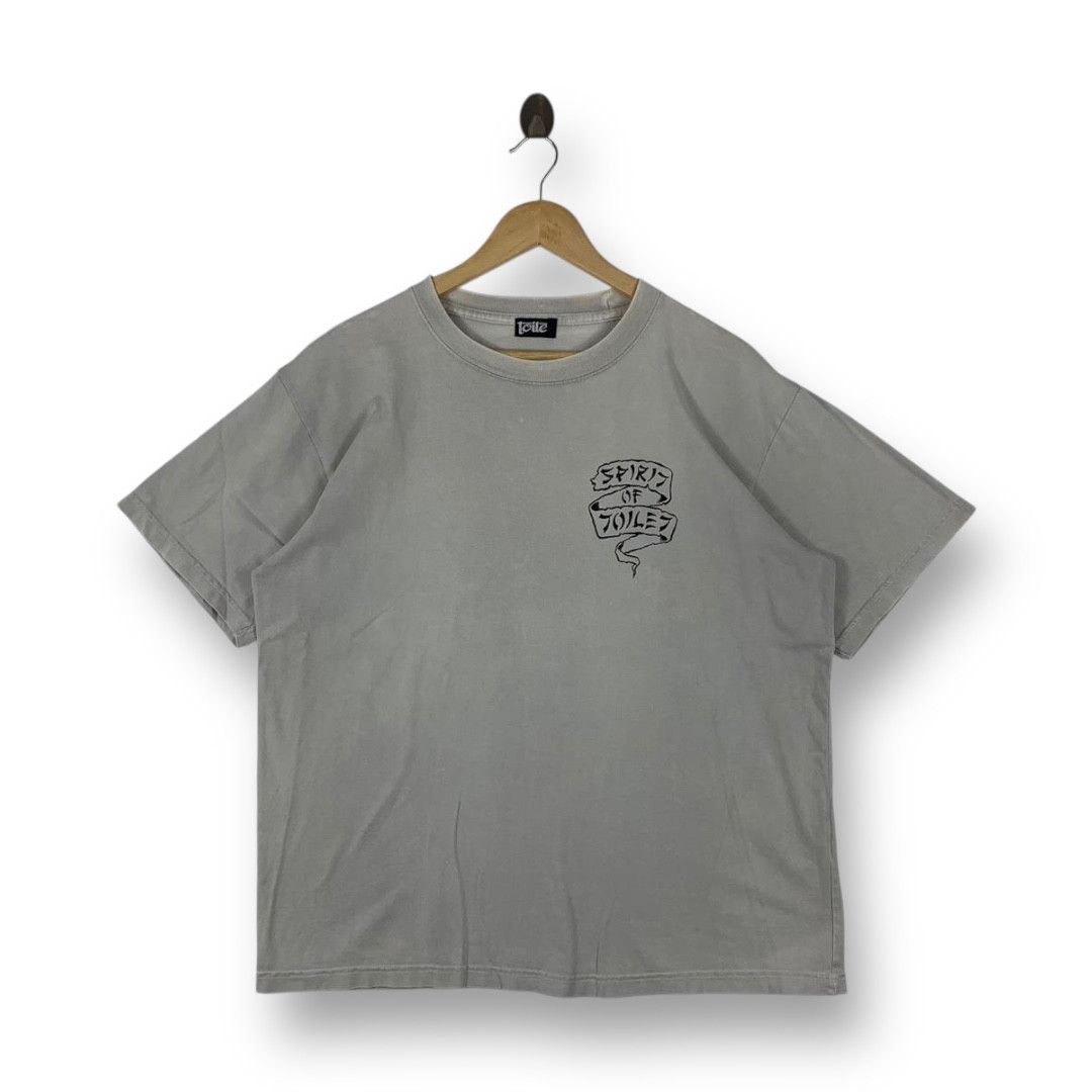 Japanese Brand Vintage Spirit of Toilet Japanese Samurai Skull Graphic Tee Size US M / EU 48-50 / 2 - 2 Thumbnail