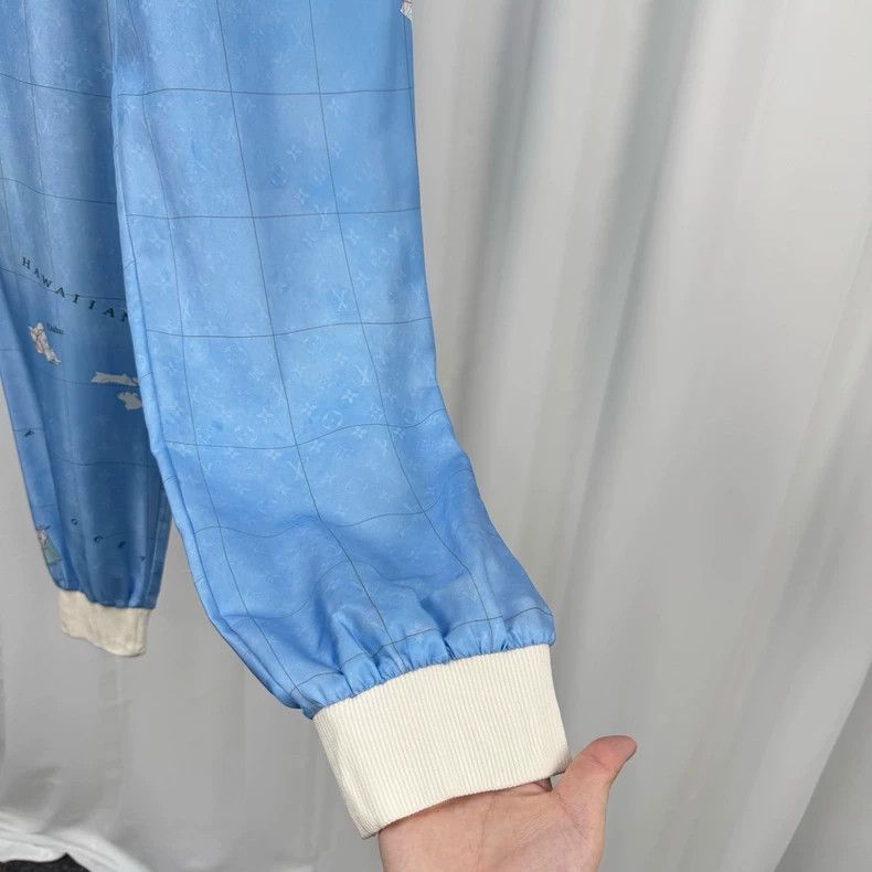 Louis Vuitton Louis Vuitton Nautical Blue and White Full Print Silk Pant Size 33" - 4 Thumbnail