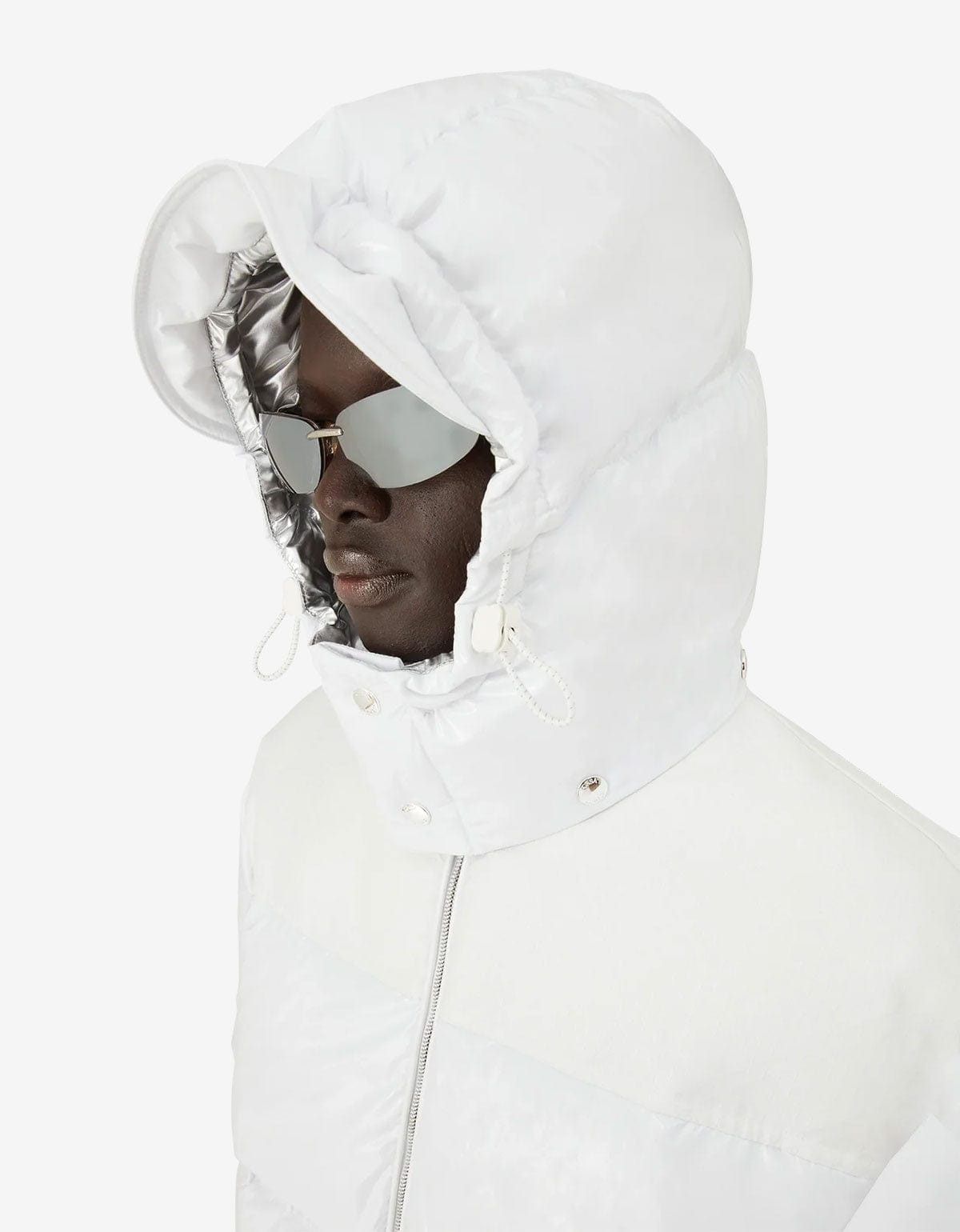 Casablanca Casablanca White Nylon & Ripstop Puffer Jacket Size US L / EU 52-54 / 3 - 5 Thumbnail