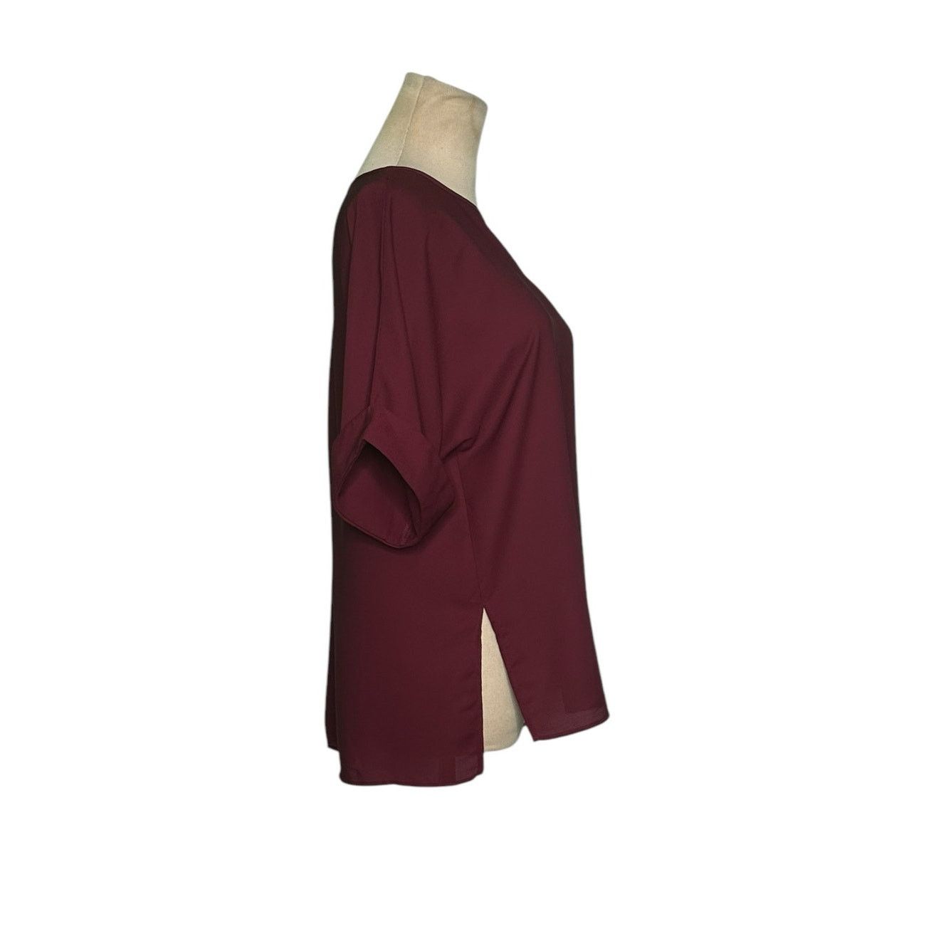 Asos Asos burgundy red short sleeves tunic top size 4 Size S / US 4 / IT 40 - 7 Thumbnail