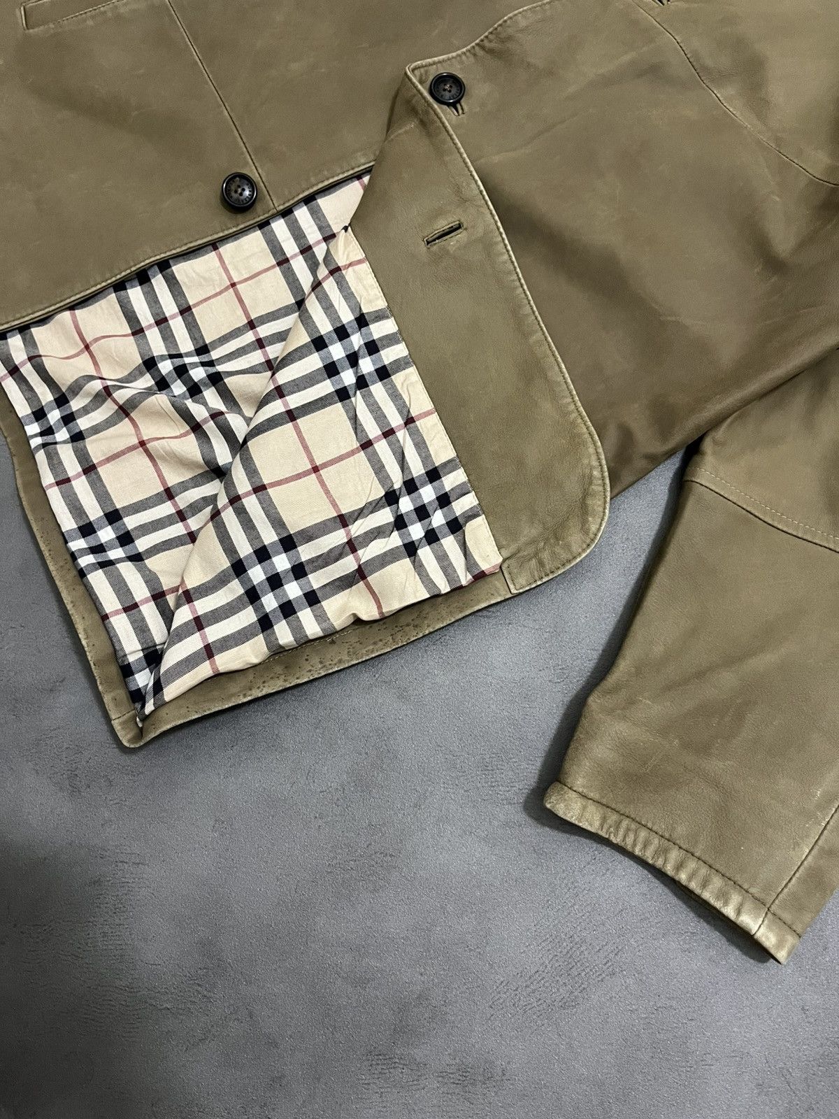 Burberry Vintage BURBERRY leather jacket Size US M / EU 48-50 / 2 - 4 Thumbnail