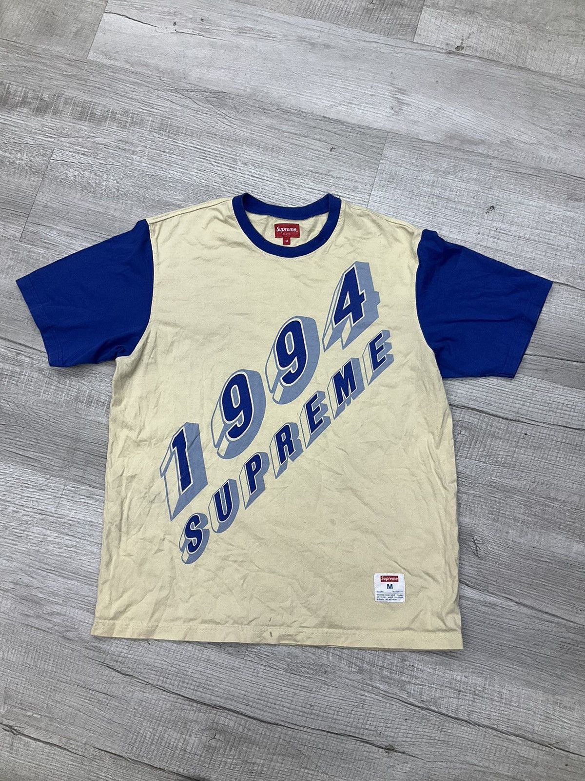 Supreme Supreme SS20 Bevel Text Ringer Tee Size US M / EU 48-50 / 2 - 1 Thumbnail