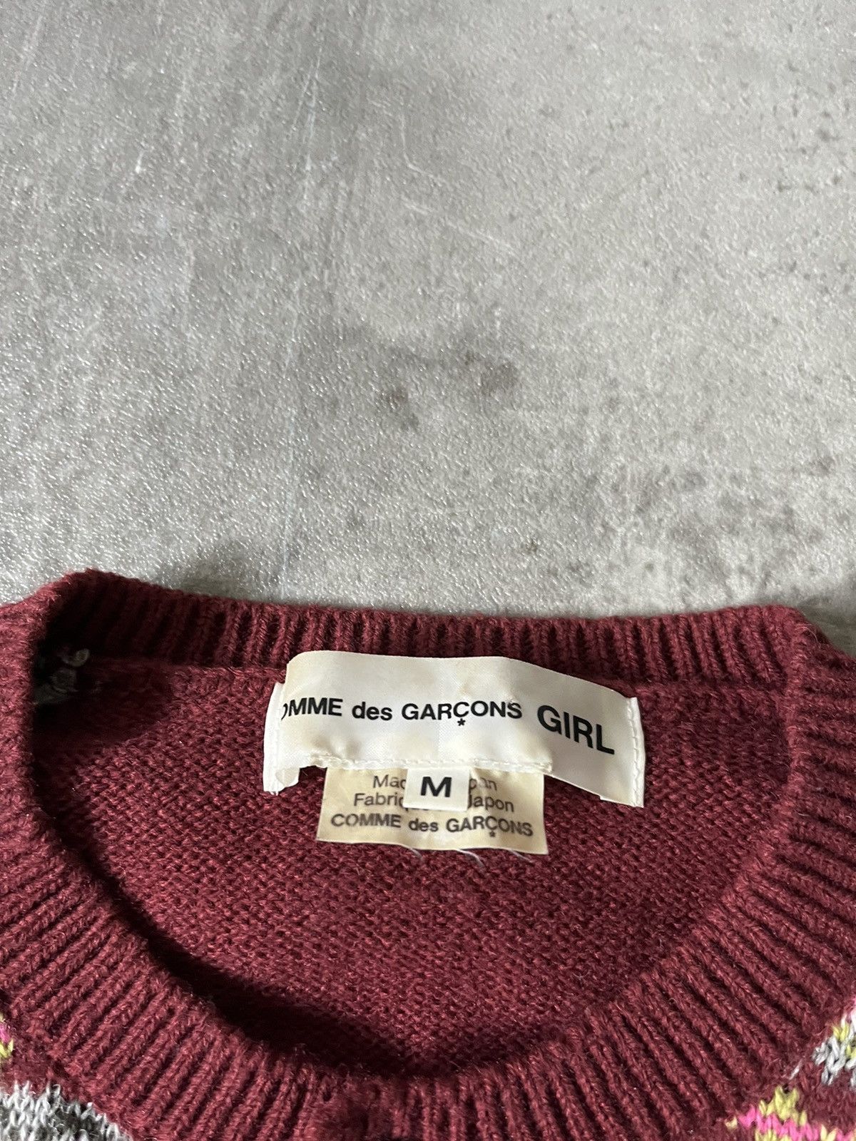 Comme des Garcons × Japanese Brand Comme des Garcons GIRL wool multicolor cardigan Size M / US 6-8 / IT 42-44 - 9 Thumbnail