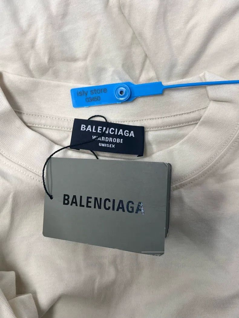 Balenciaga Balenciaga Letter Printed Round Neck Short Sleeve T-Shirt Size US L / EU 52-54 / 3 - 5 Thumbnail