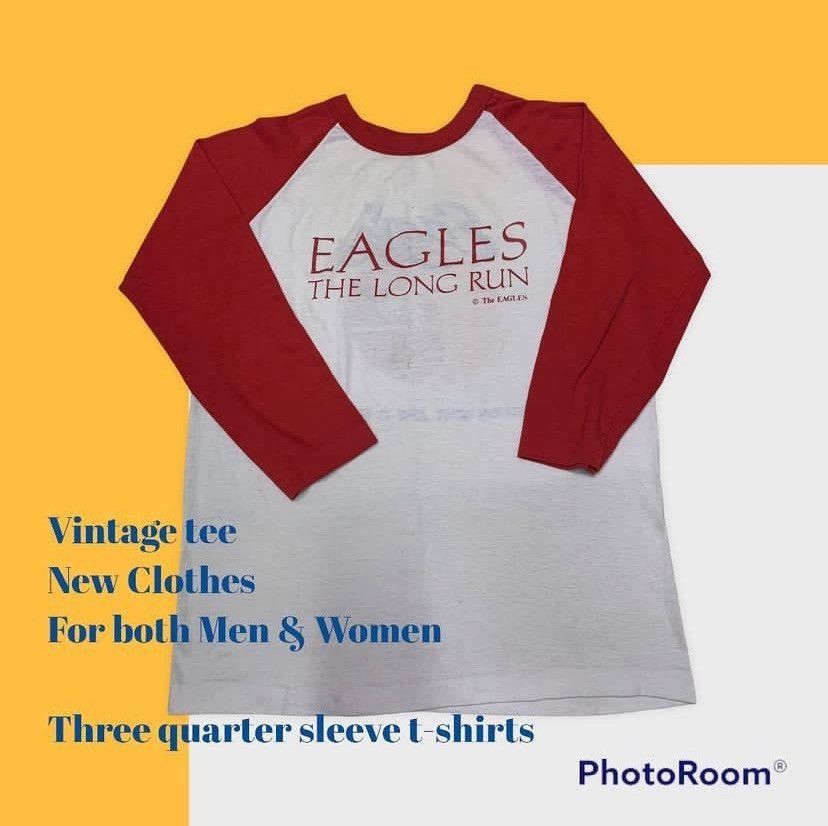 Vintage 1980 Eagles Long Run Cotton Bowl T- Shirt Vintage 80’s Size US M / EU 48-50 / 2 - 1 Thumbnail