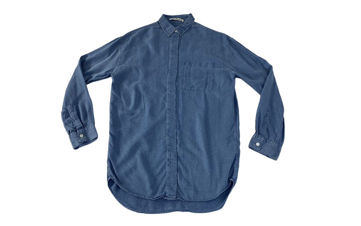 Acne Studios Acne Studios Denim Single Pocket Button Up Shirt Size US M / EU 48-50 / 2 - 1 Thumbnail