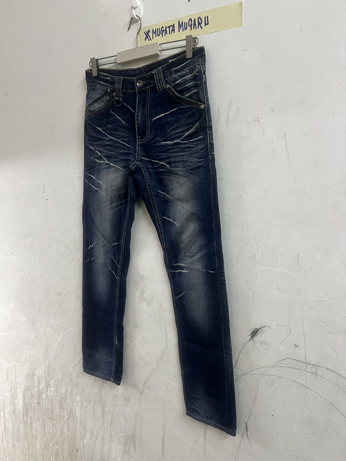 If Six Was Nine × Japanese Brand × Vintage SICK‼️SEMANTICS DESIGN DISTRESSED DENIM PANT Size US 30 / EU 46 - 7 Thumbnail