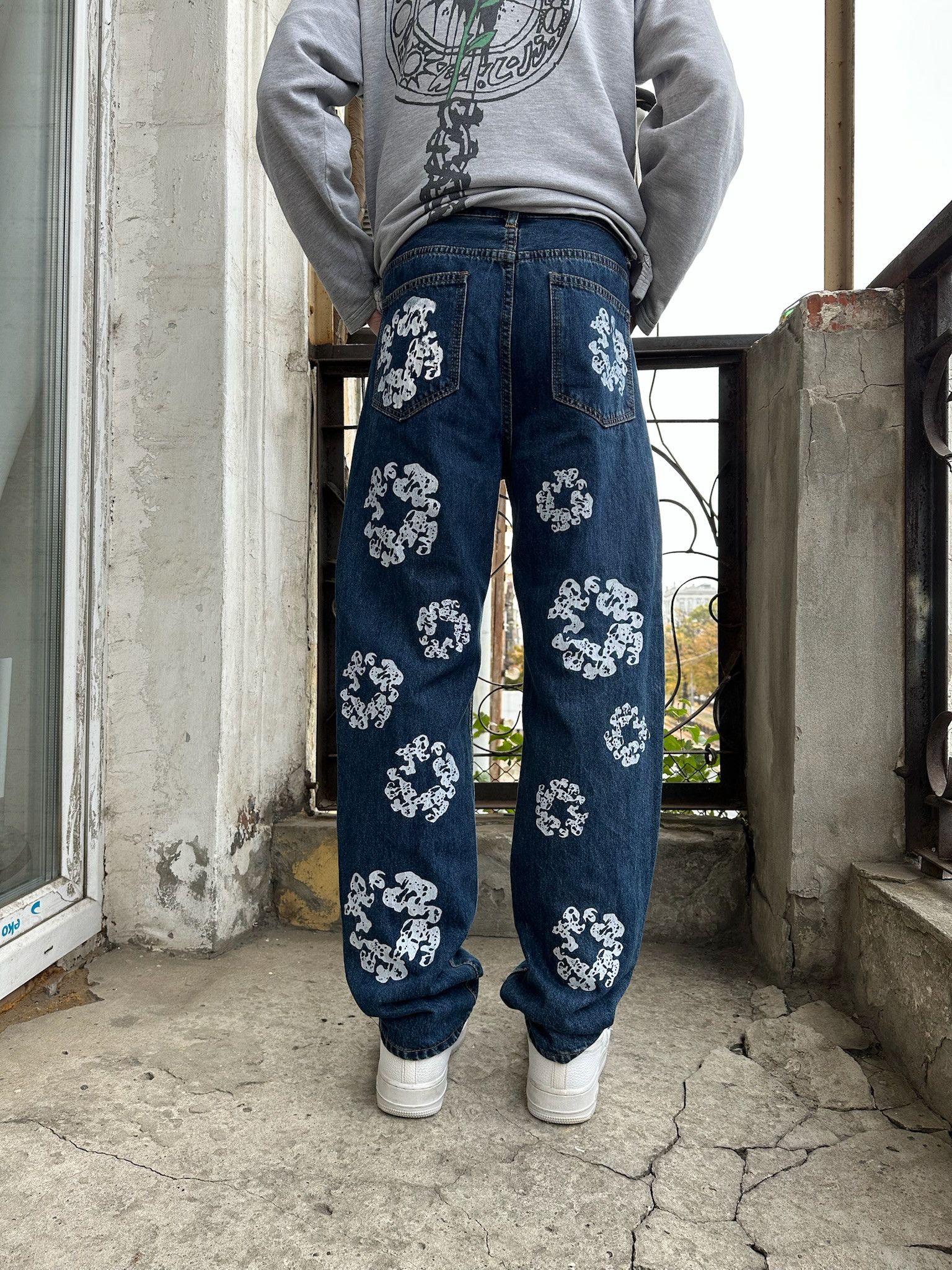 Vintage Custom Art Denim Tears Style Denim Jeans Size US 34 / EU 50 - 2 Thumbnail