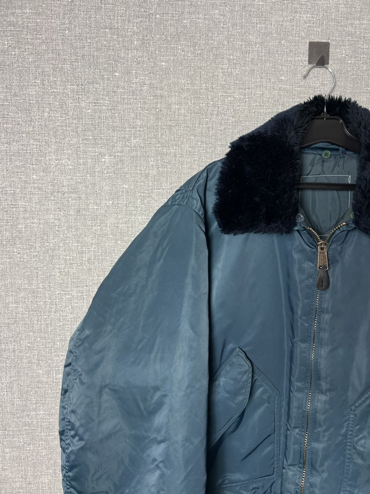 Vintage MA-2 Vintage Flyer’s Nylon Bomber Military Collared Jacket Size US XL / EU 56 / 4 - 9 Thumbnail
