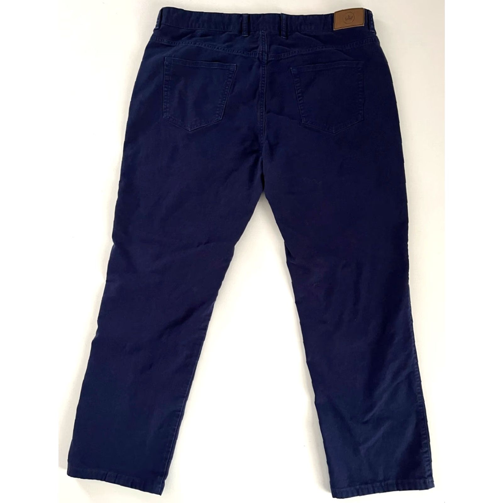 Peter Millar Peter Millar Crown Vintage Canvas Five-Pocket Pants Navy 38 Regular Mens) Size US 38 / EU 54 - 2 Thumbnail