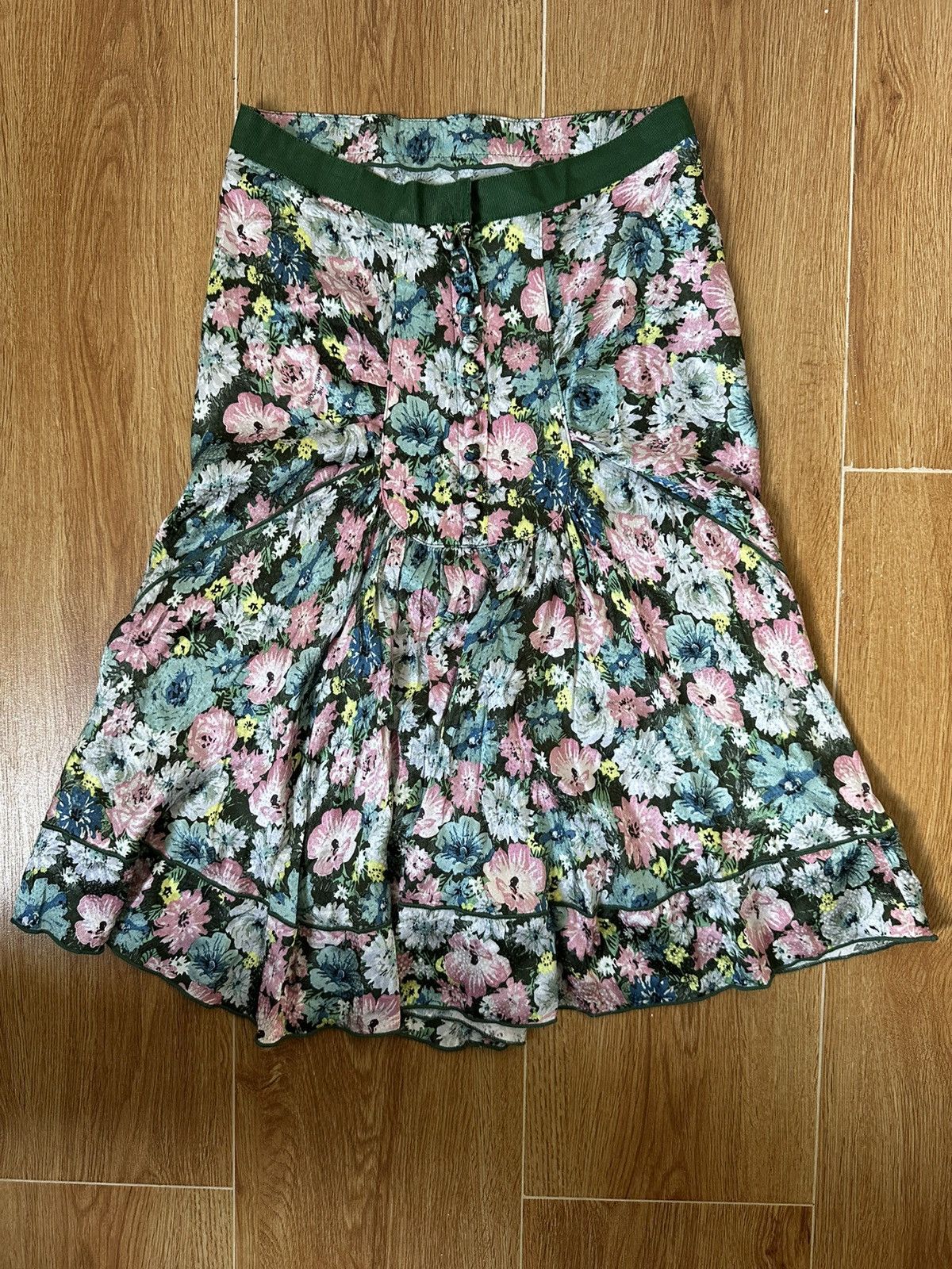スカート The 40's Skirt Marc Jacobs Marc Jacobs Two-Tone Denim Midi Skirt | Neiman Marcus
