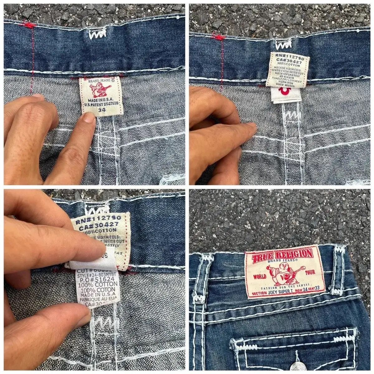 True Religion VINTAGE TRUE RELIGION JEANS BIG STITCH DENIM VERY RARE PANTS Size US 34 / EU 50 - 15 Thumbnail