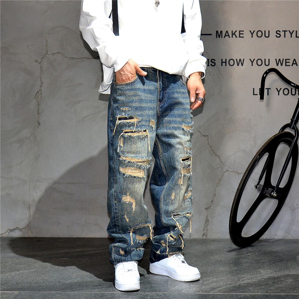 Designer × Japanese Brand Baggy Denim Straight Leg Jean Size US 36 / EU 52 - 7 Thumbnail