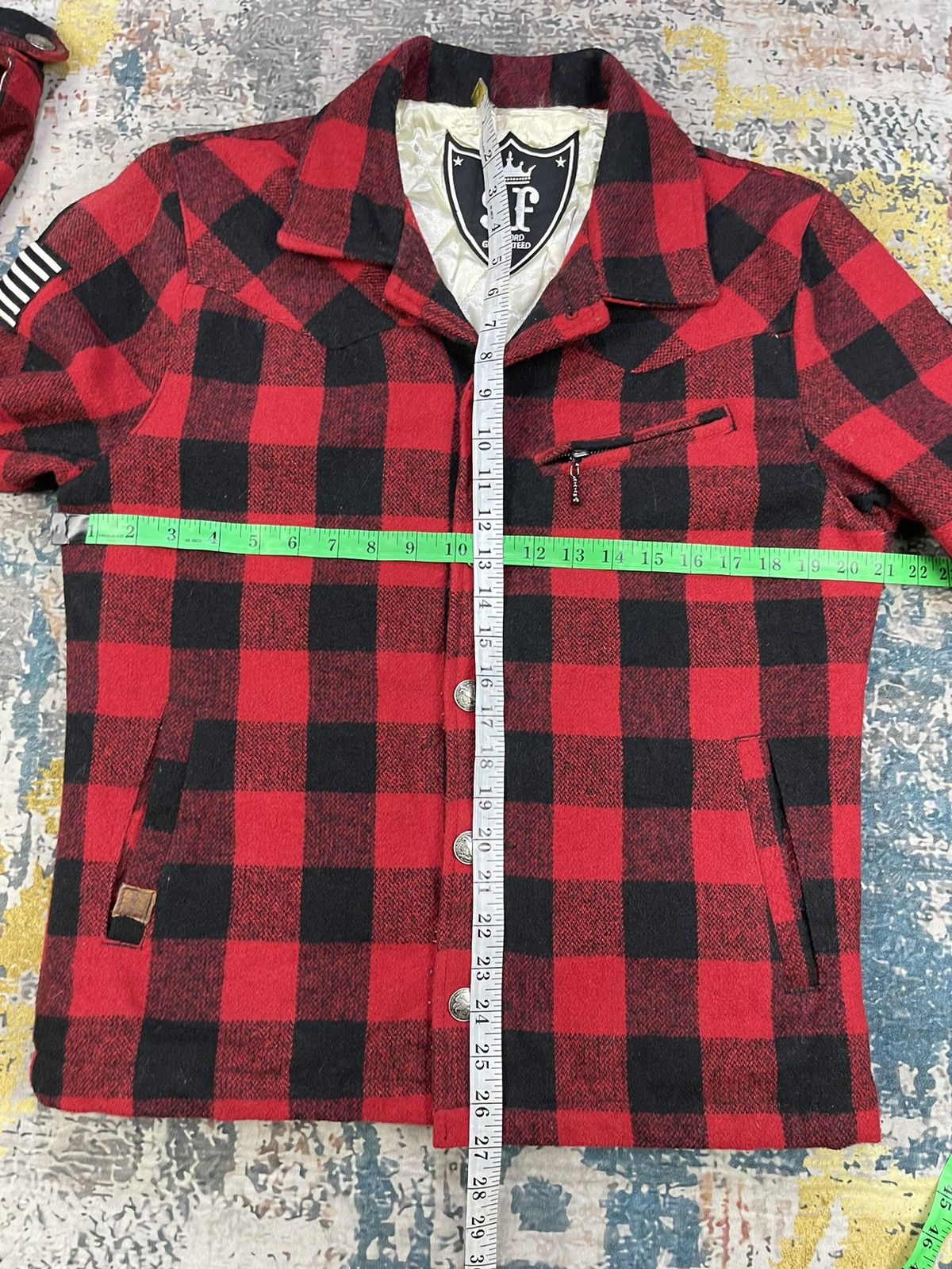 Japanese Brand SF Sanford Guaranteed Red Checkered Plaid Jacket Size US S / EU 44-46 / 1 - 10 Thumbnail