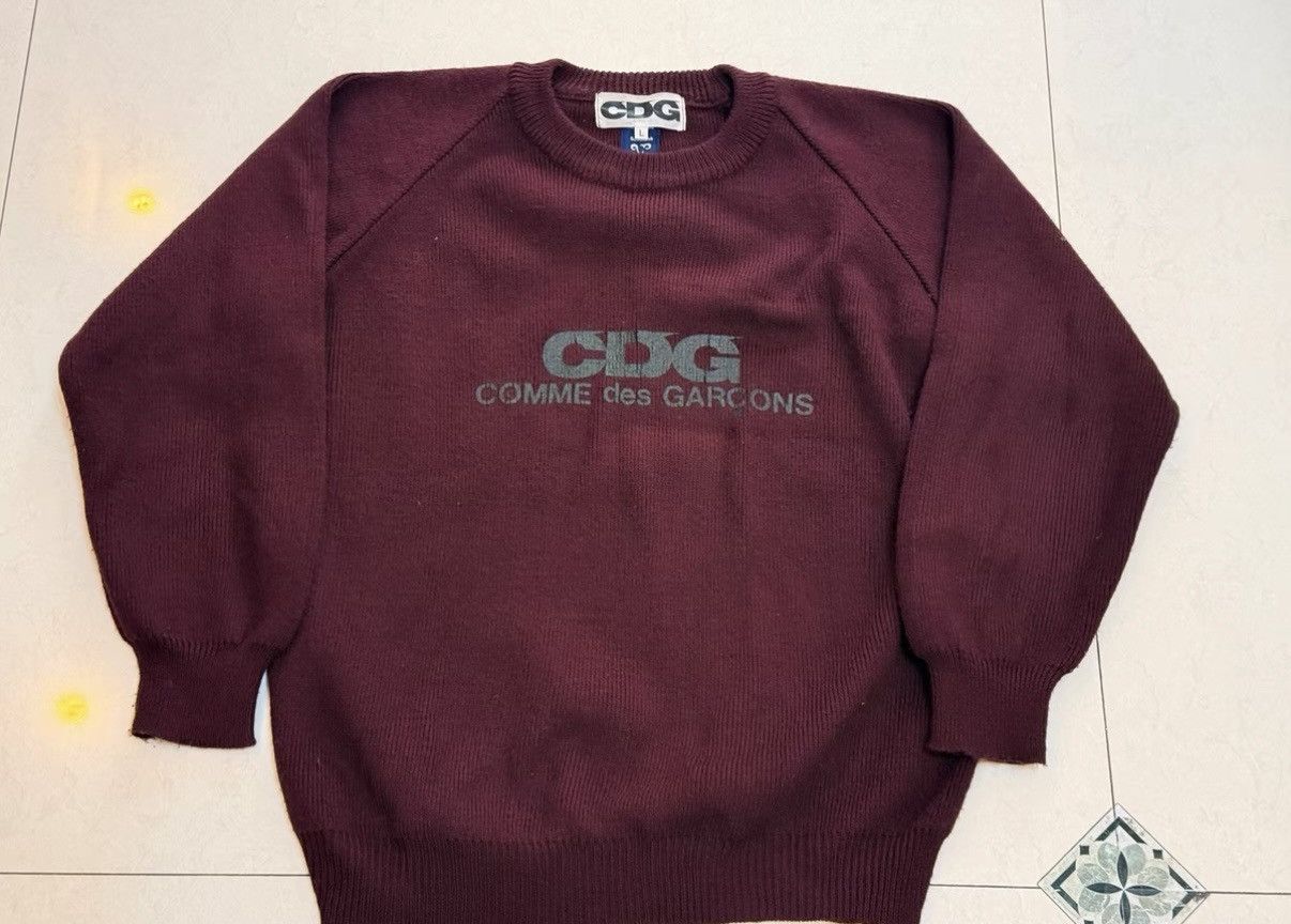 CDG by Comme des Garcons Japanese Authentic COMME des GARÇONS CDG Logo Sweater Size US L / EU 52-54 / 3 - 1 Thumbnail