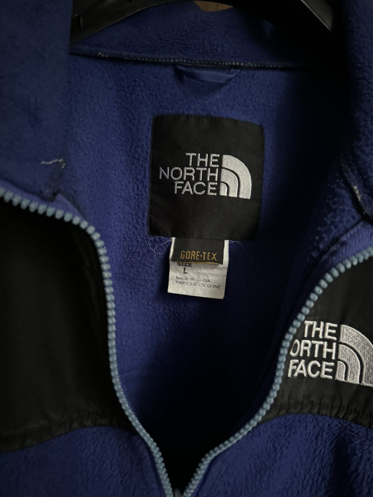 The North Face × Vintage Vintage 90s The North Face Fleece Zip Up Jacket Size US L / EU 52-54 / 3 - 3 Thumbnail