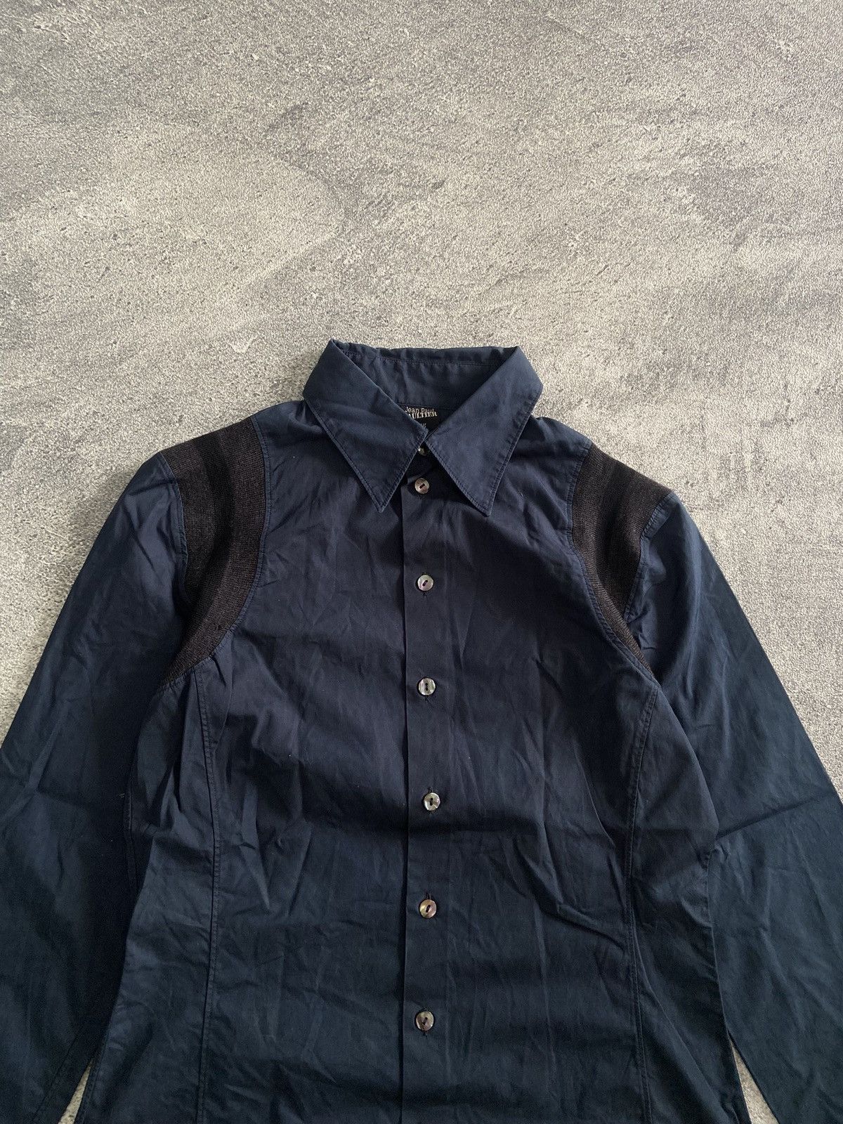 Jean Paul Gaultier Gaultier Femme Cotton Long Sleeve Button Up Shirt Size ONE SIZE - 3 Thumbnail