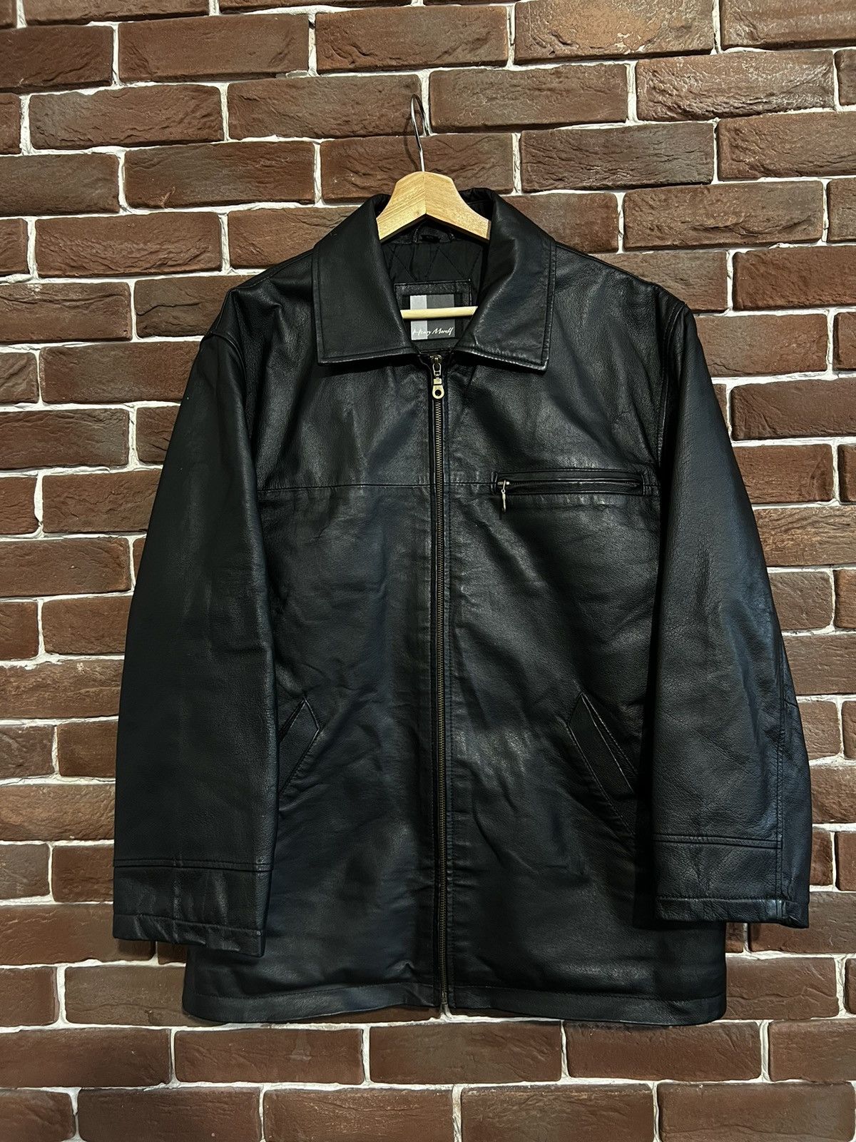 Leather Vintage Genuine Real Leather Jacket High Quality Rock Punk Size US M / EU 48-50 / 2 - 1 Thumbnail