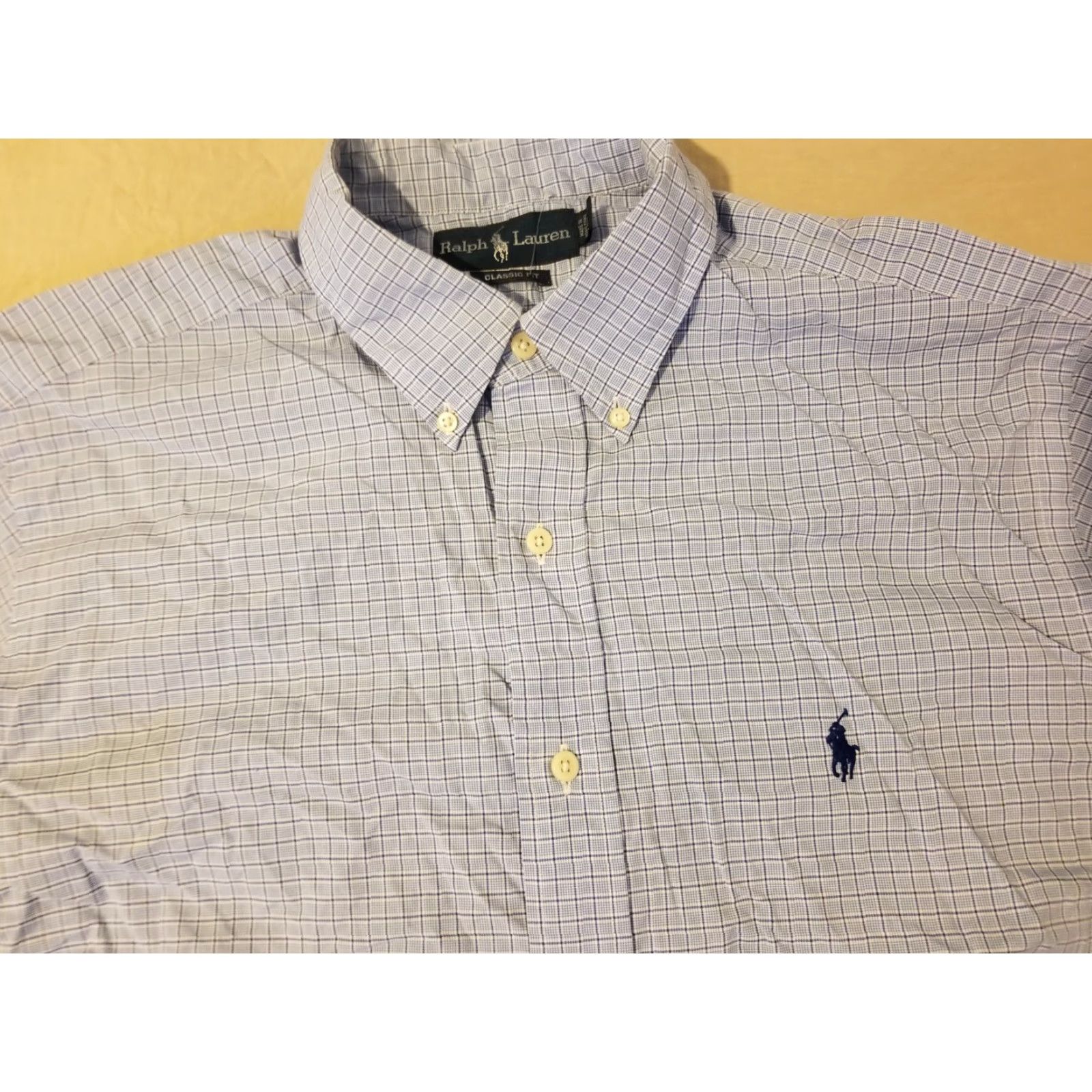 Polo Ralph Lauren Polo Ralph Lauren Dress Shirt Mens 16 1/2 34 35 Button Cotton Blue Size 46R - 2 Thumbnail