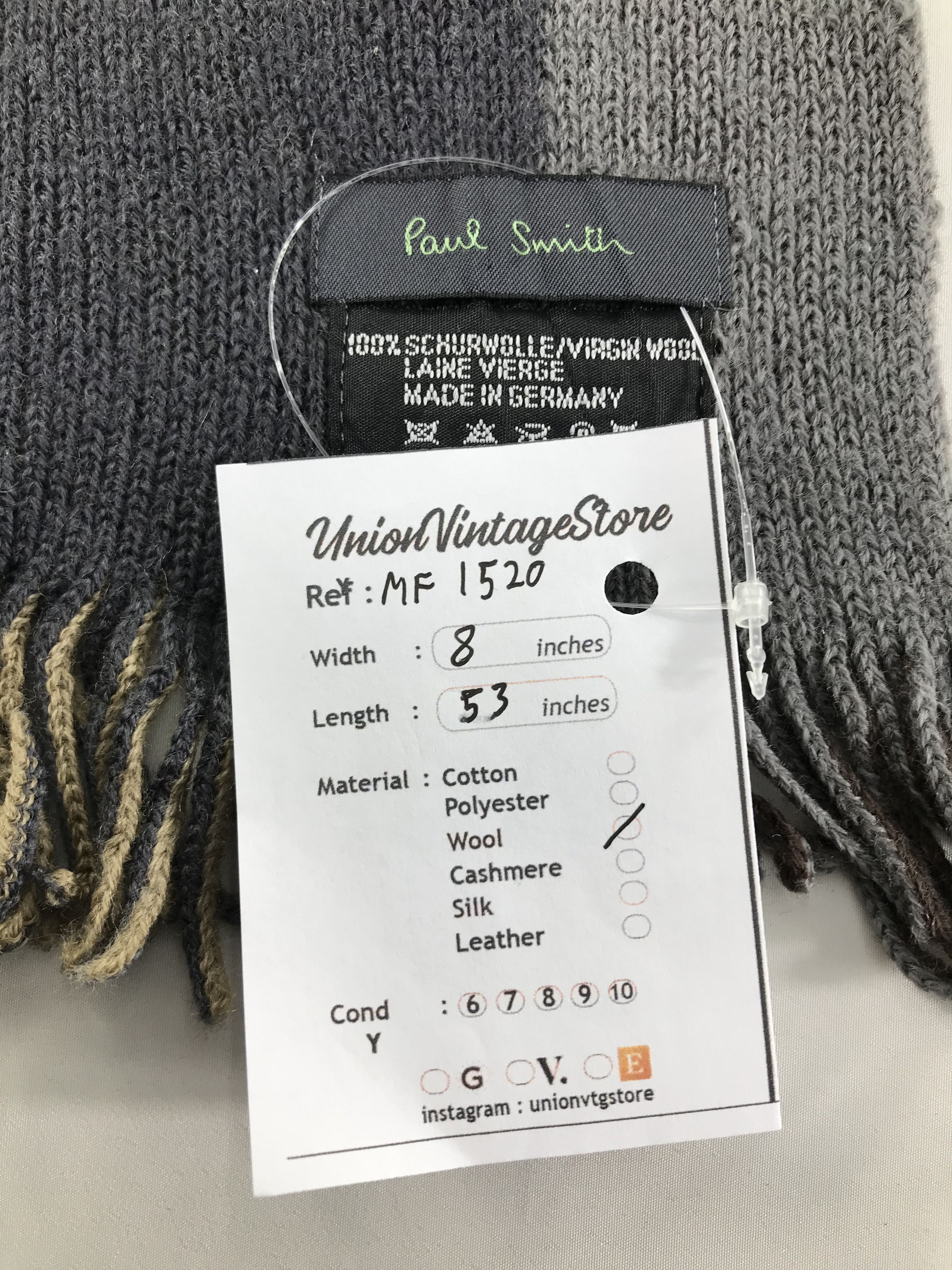 Paul Smith Vintage Paul Smith Scarf/Muffler/Neckwear MF1520 Size ONE SIZE - 8 Thumbnail