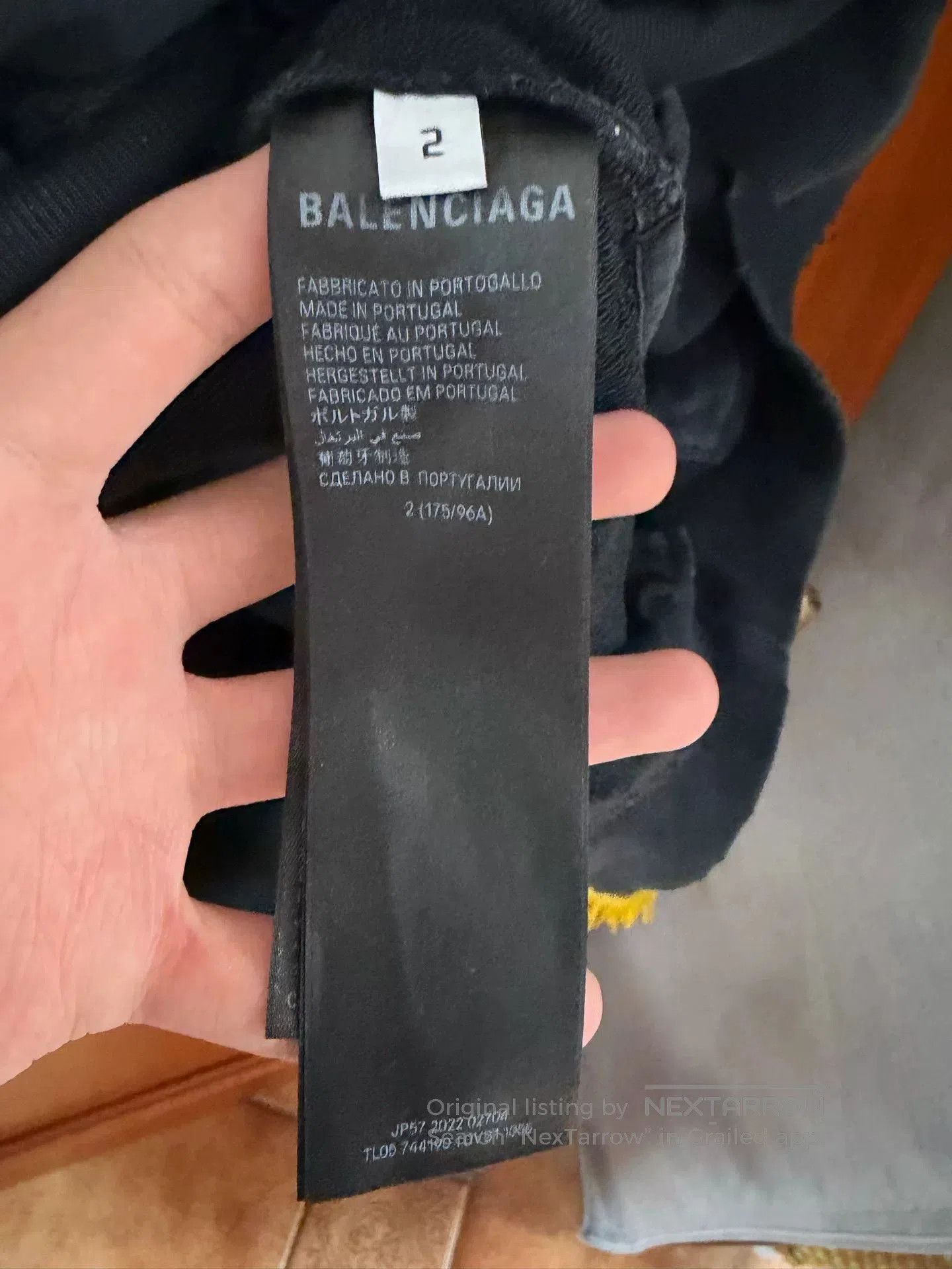 Balenciaga Balenciaga Black Tape Logo Hoodie. Size US XXL / EU 58 / 5 - 4 Thumbnail