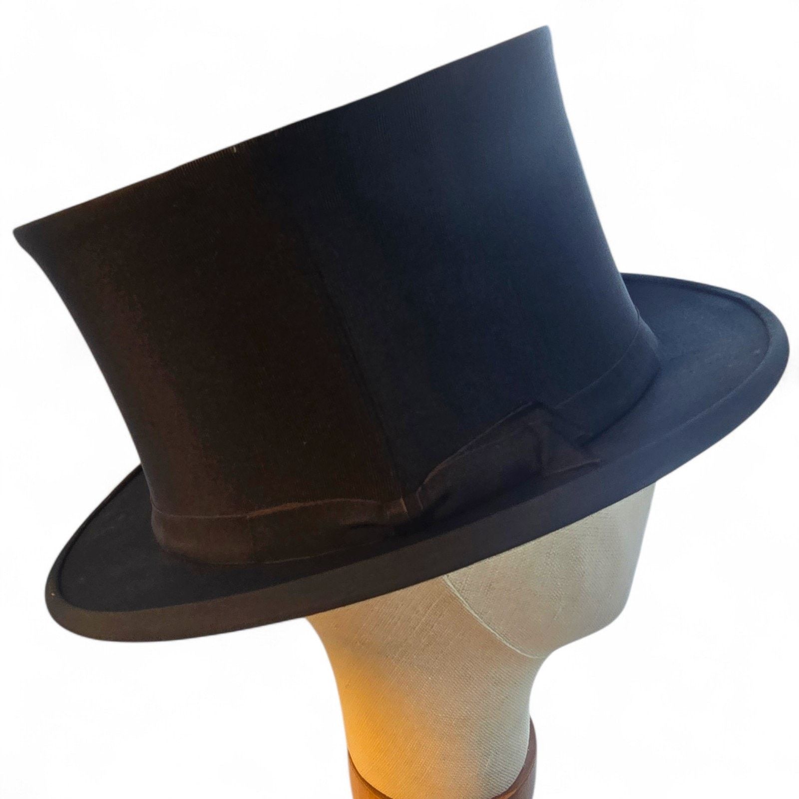 Other Higbee Co Vintage Collapsible Opera Top Hat Size 7 1/4 Oval Size ONE SIZE - 17 Thumbnail