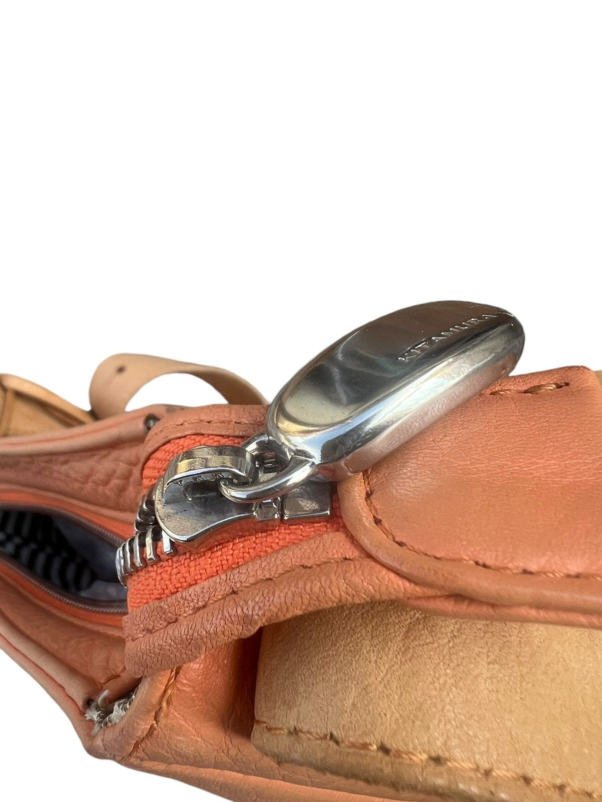 Leather Vintage Kitamura Japan Fade Muddy Patina Leather Bag Sling Size ONE SIZE - 21 Thumbnail