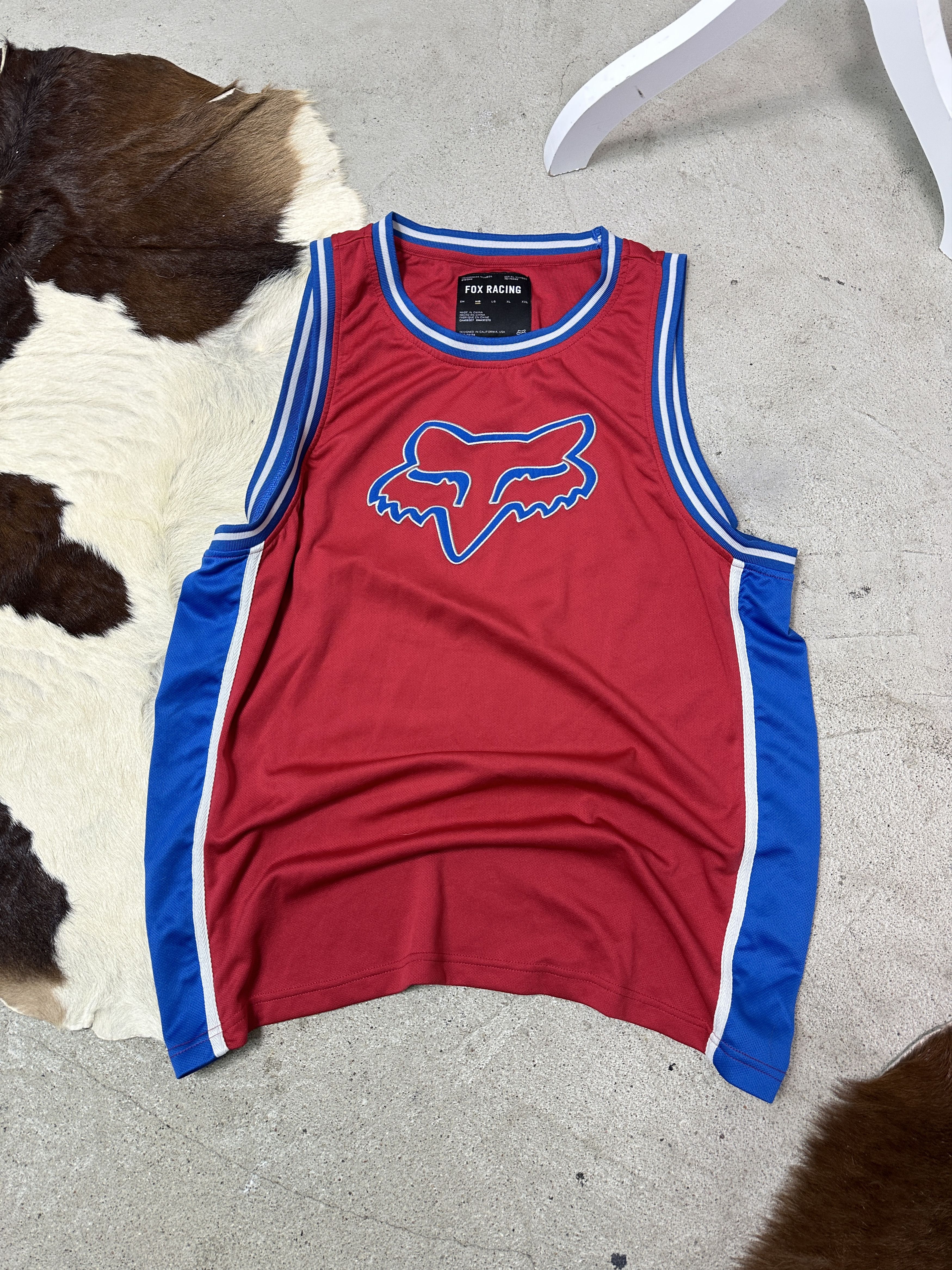 Vintage Vintage Streetwear Sporty Fox Racing Tank Top Jersey Y2K Size US M / EU 48-50 / 2 - 1 Thumbnail