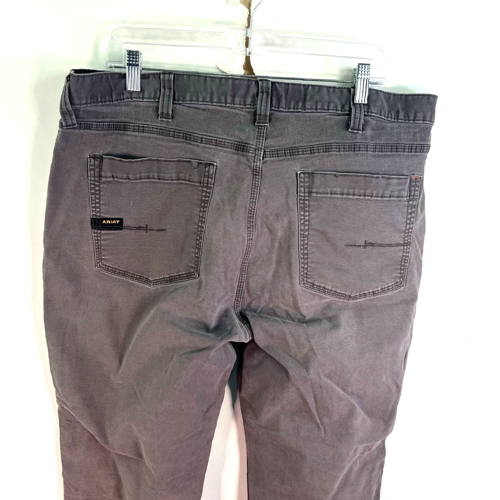 Ariat ARIAT M4 Rebar Relaxed Straight Workwear Cargo Pants Jeans SZ 38 Mens Gray 39X28 Size US 38 / EU 54 - 6 Thumbnail