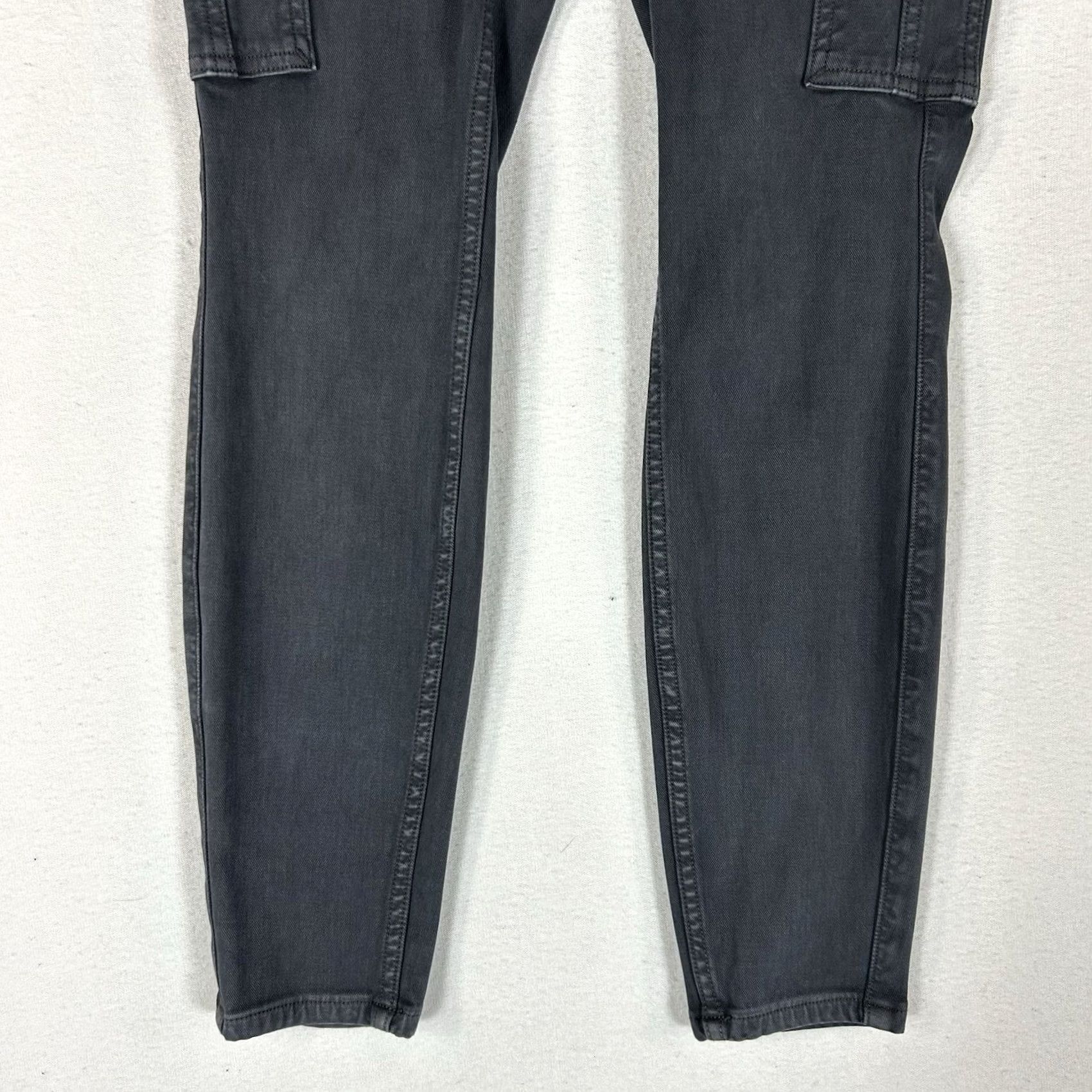 Spanx Spanx Twill Ankle Cargo Pants Womens Medium Gray Slim Fit Stretch Pants Size 32" / US 10 / IT 46 - 3 Thumbnail