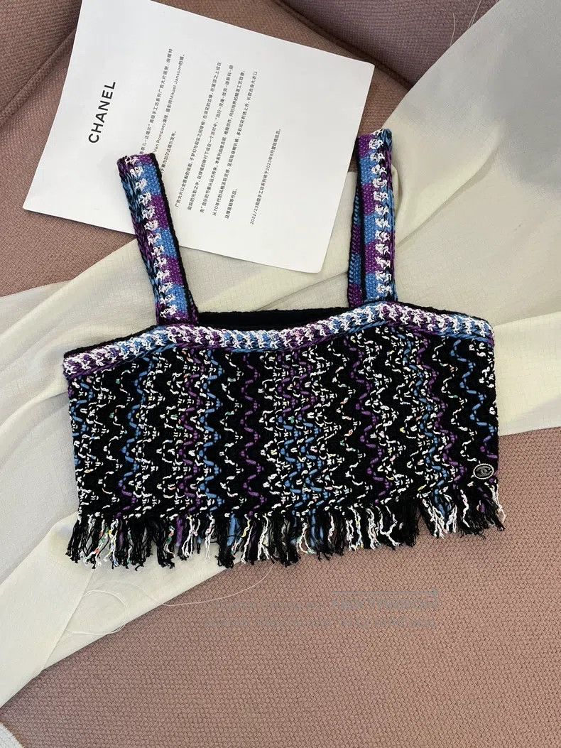 Chanel Chanel Colourful tweed tassel suspenders Size XS / US 0-2 / IT 36-38 - 1 Thumbnail
