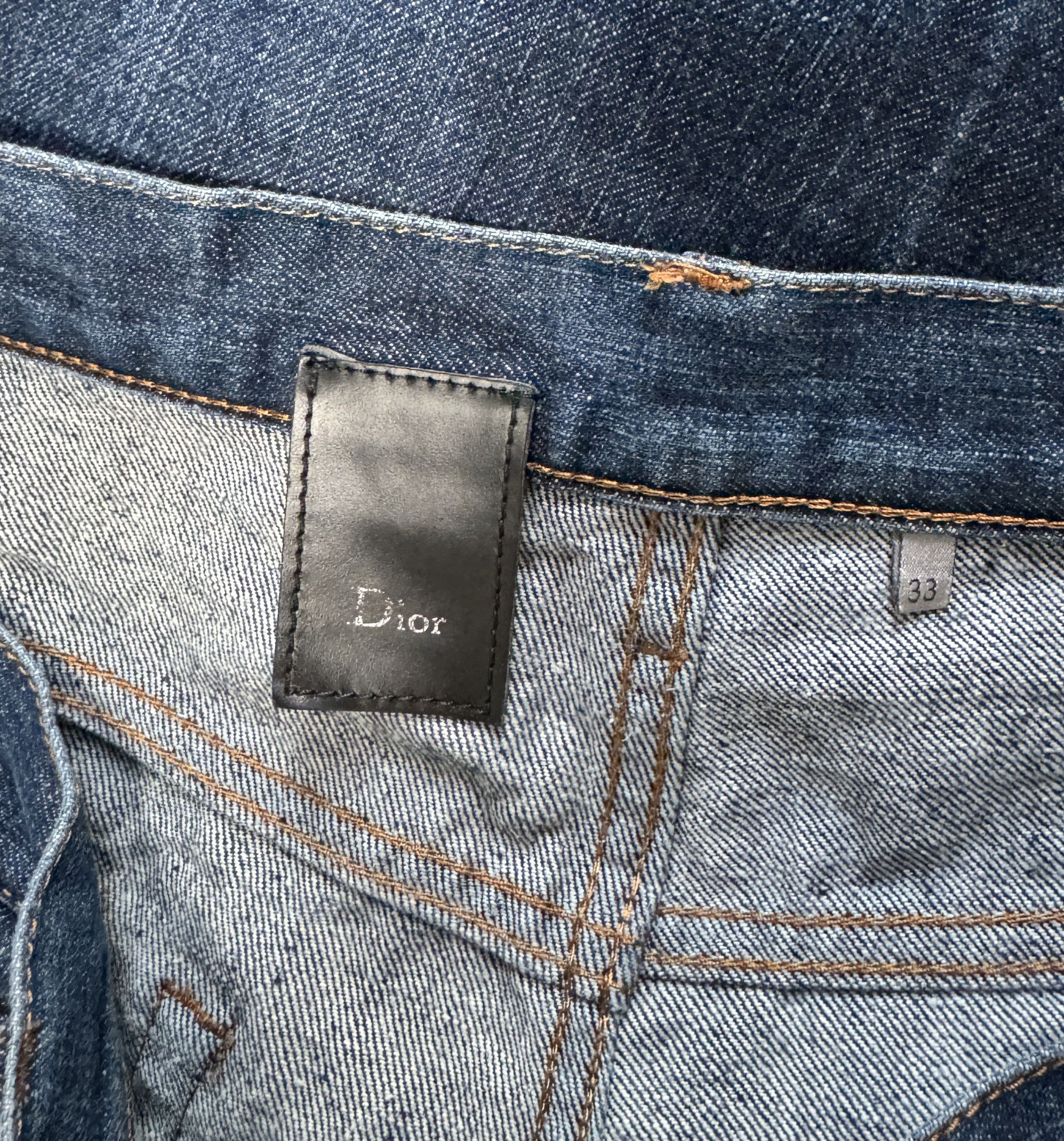 Dior Dior Homme Denim Pants Jeans Hedi Slimane Dark Navy Size 33 Size US 33 - 9 Thumbnail